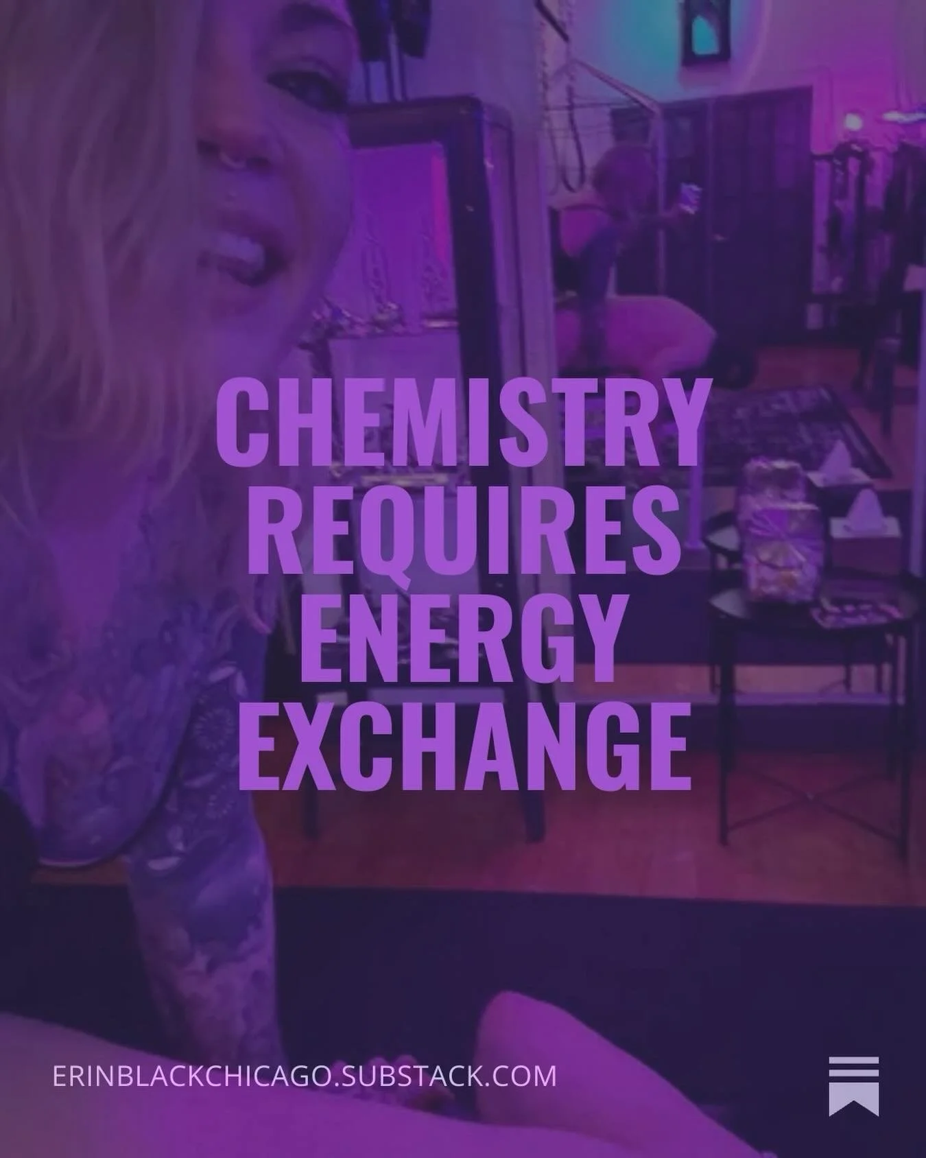 In case you need a reminder, I have a Substack! It's part mindfulness training, part peek into my brain, and part newsletter. If you want the more advanced/intensive mindfulness work, you'll want to subscribe.

This week, some thoughts on chemistry i