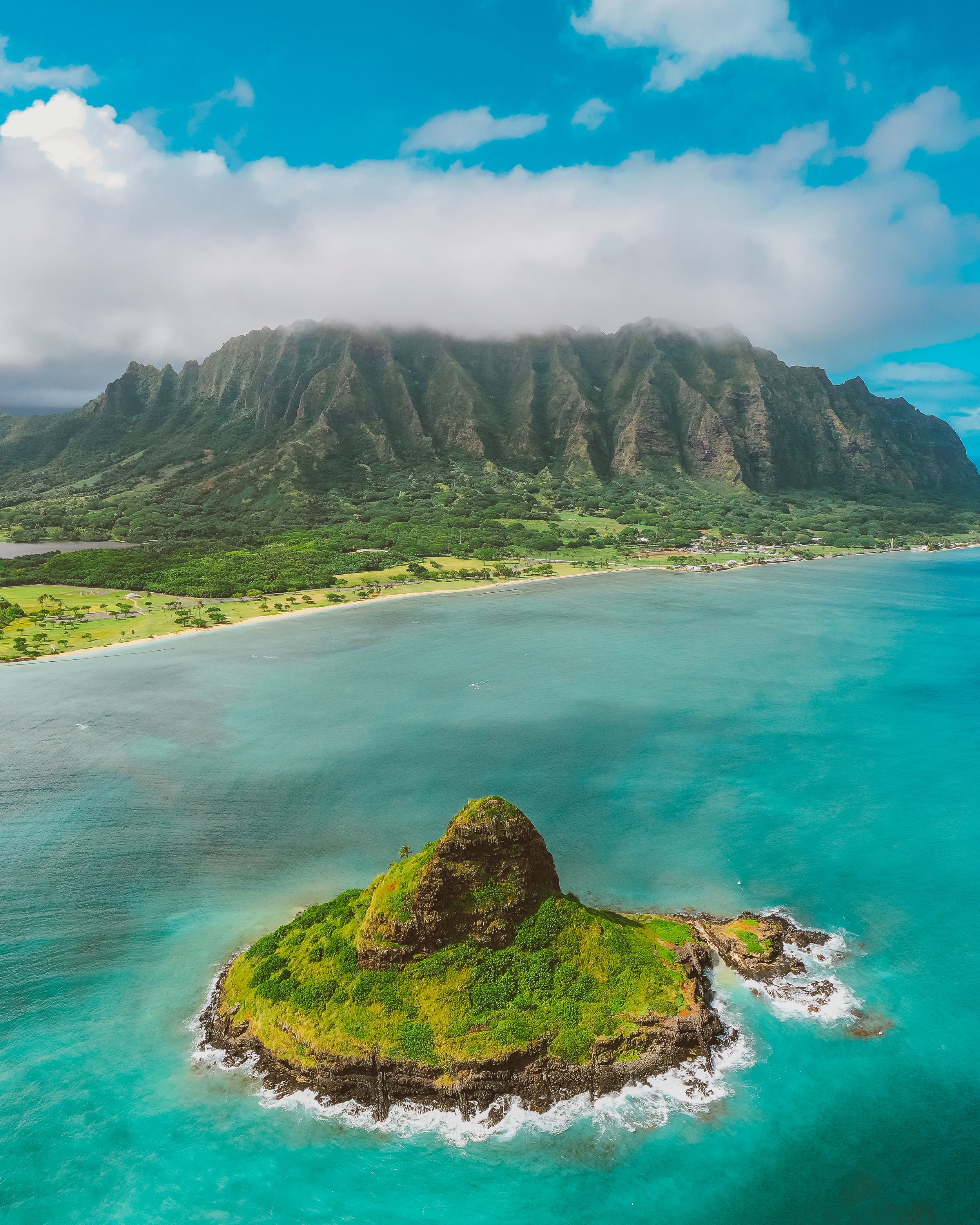 Kualoa Chinaman's Hat Ariel