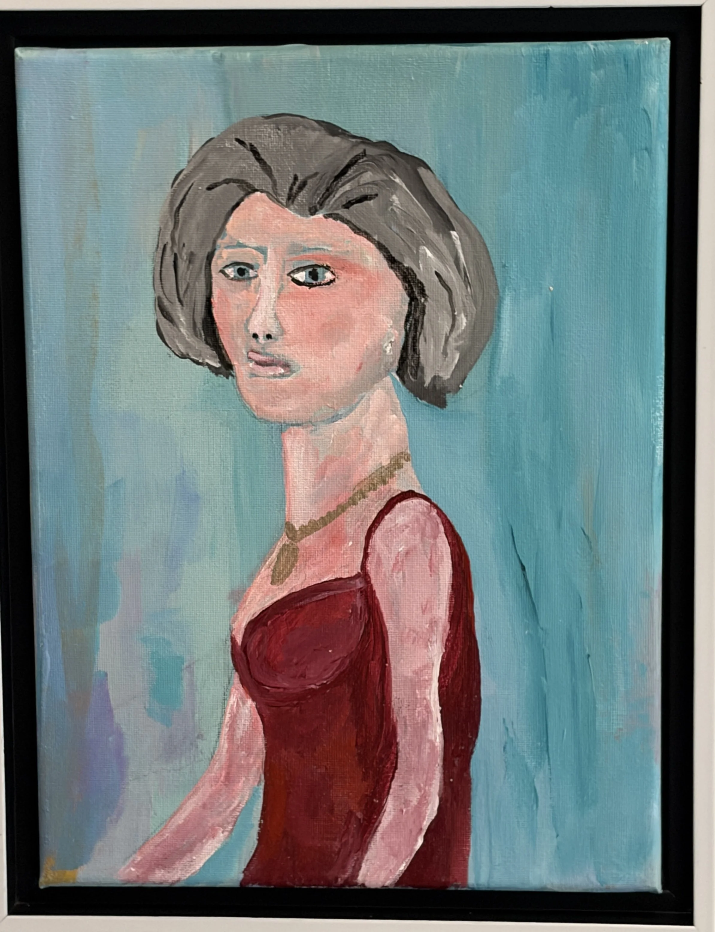 Elegant Vintage Portrait Painting