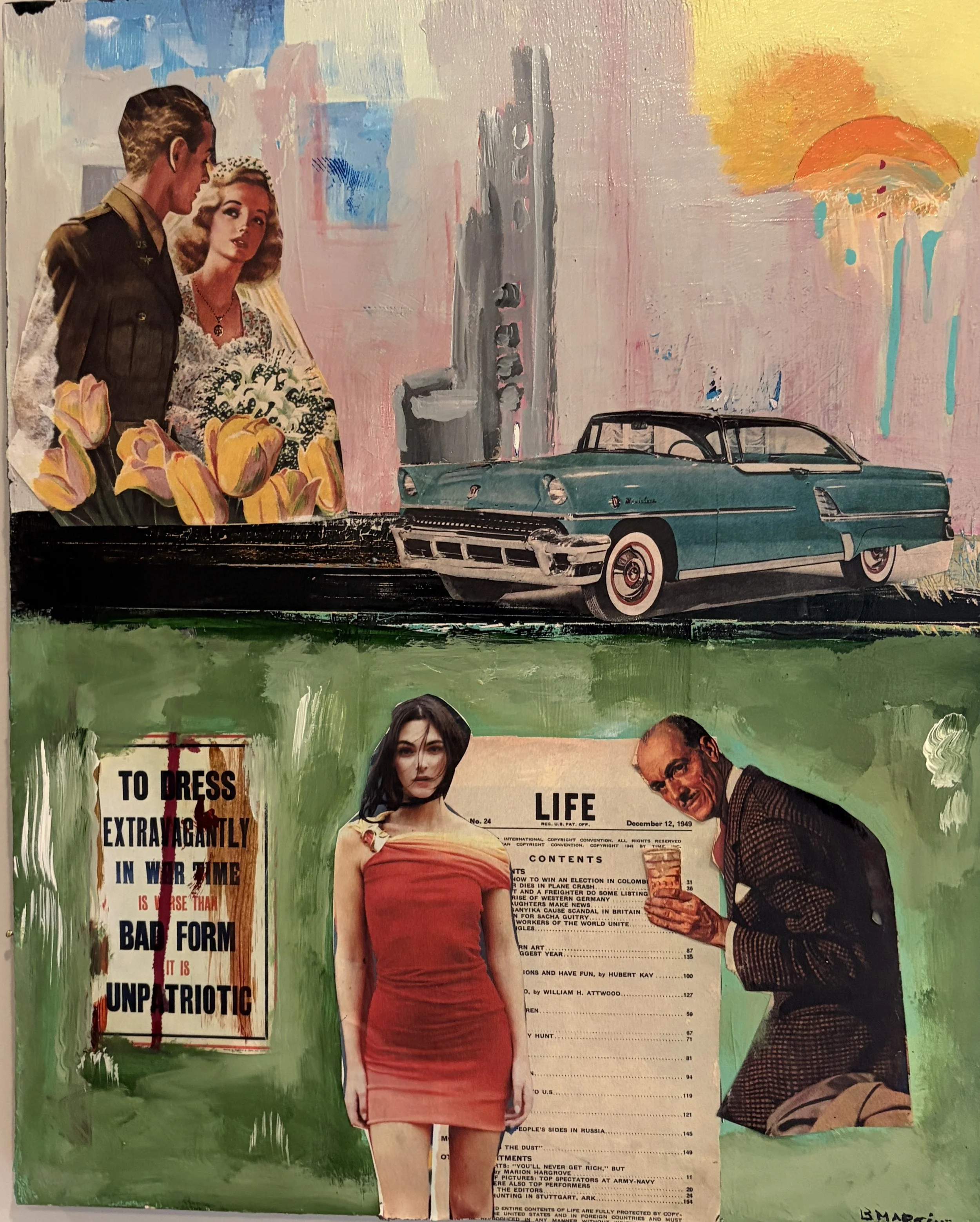 Retro Revival 1950s Americana Collage