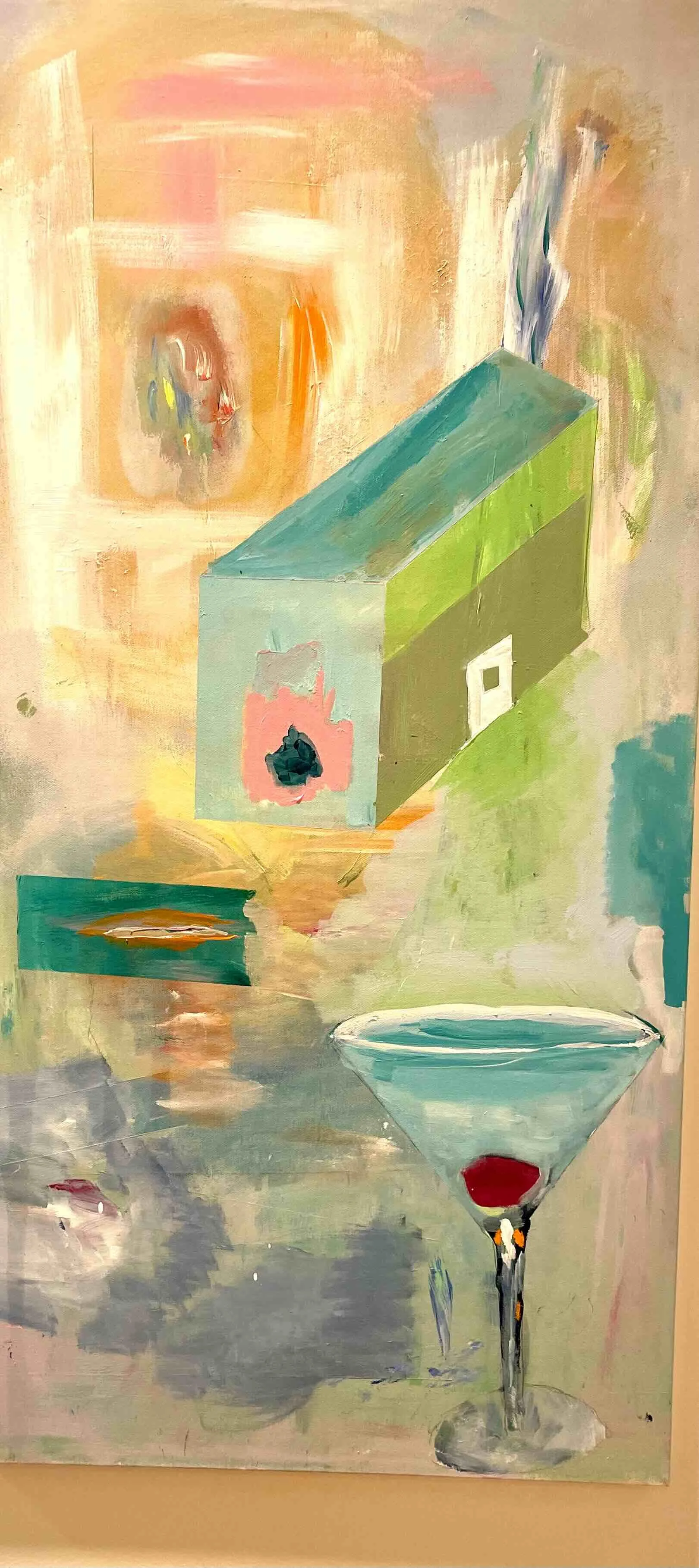 Home to a Teal Martini