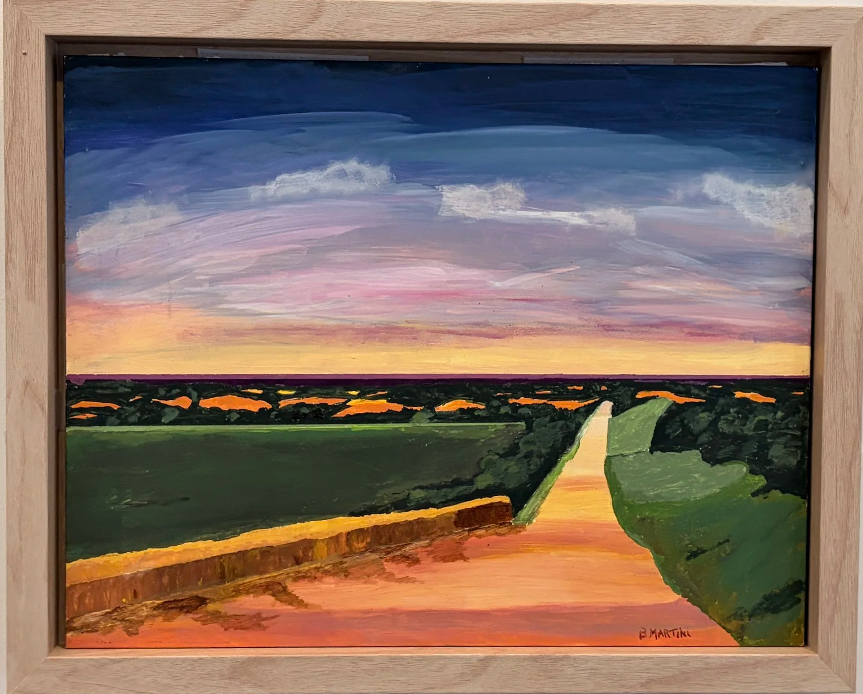 Captivating Sunset Landscape Painting