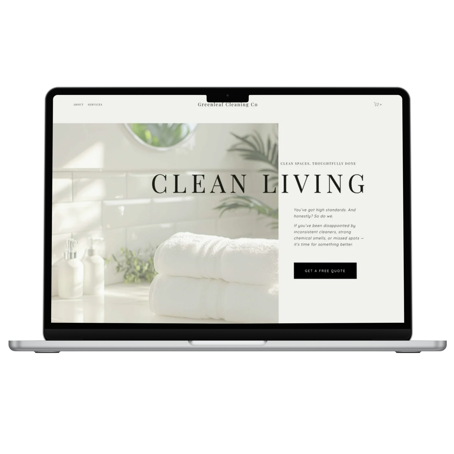Greenleaf Cleaning Squarespace Website Template
