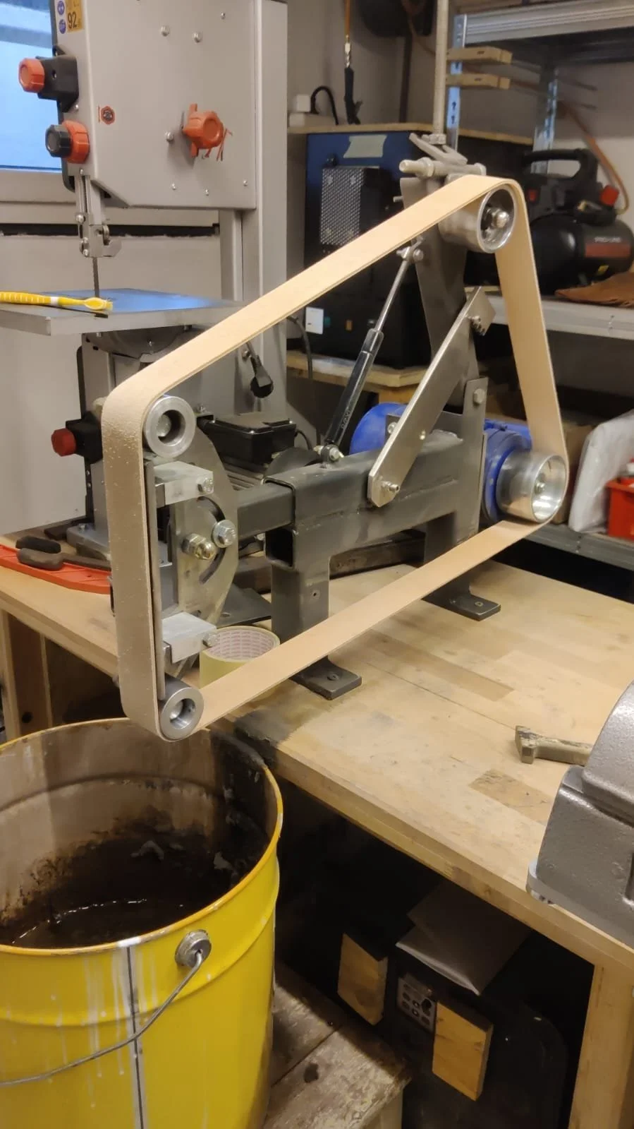 Leder-Schärfband f. Messermacher-Bandschleifer