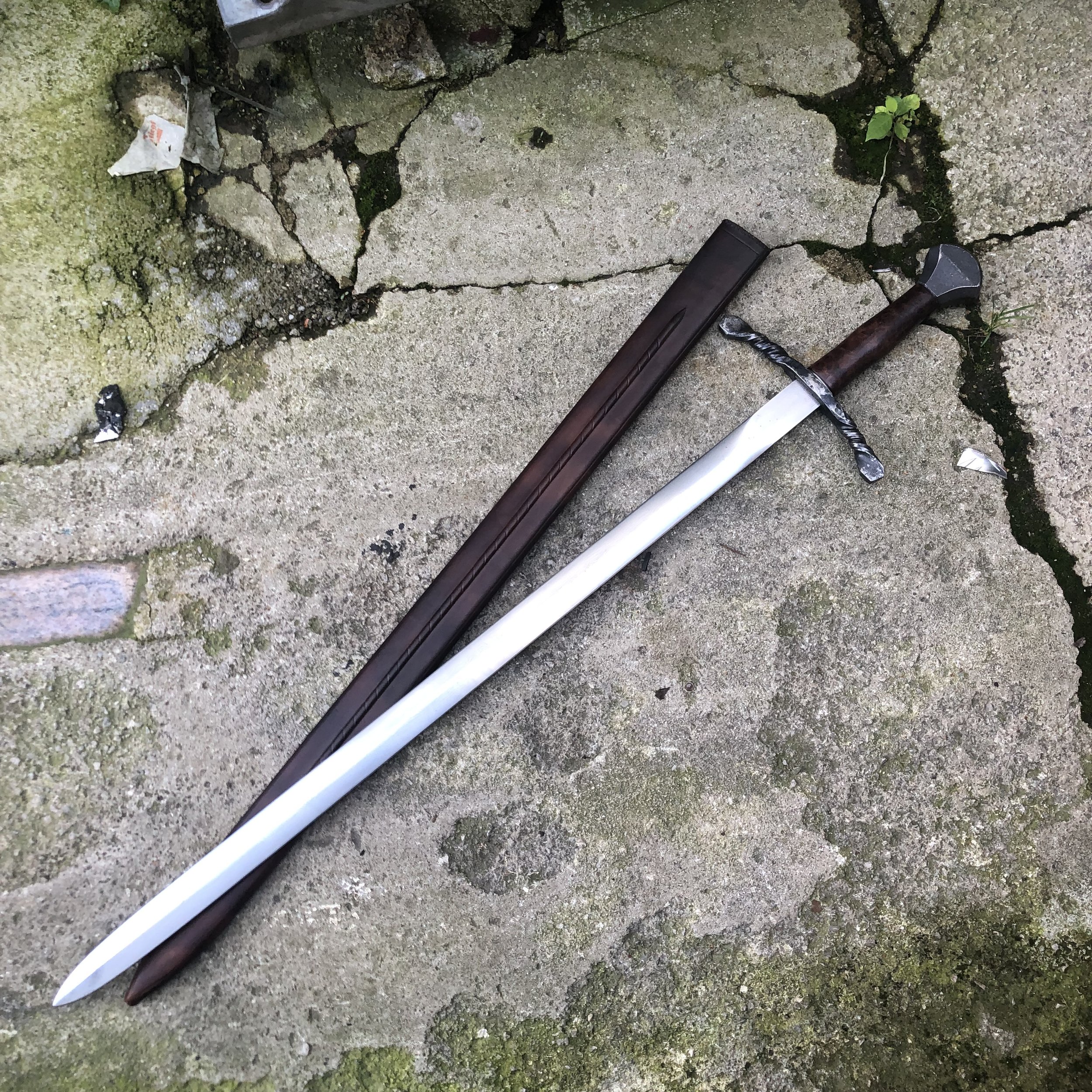 Scheide für ein vom Kunden selbst geschmiedetes Schwert