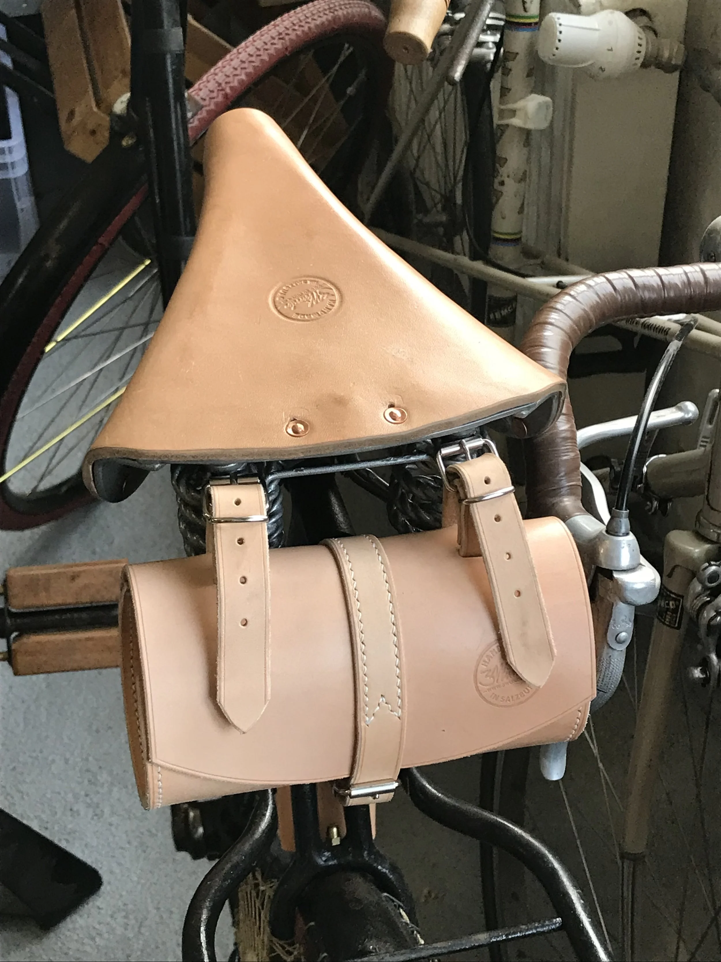Satteldecke & -tasche für Waffenrad