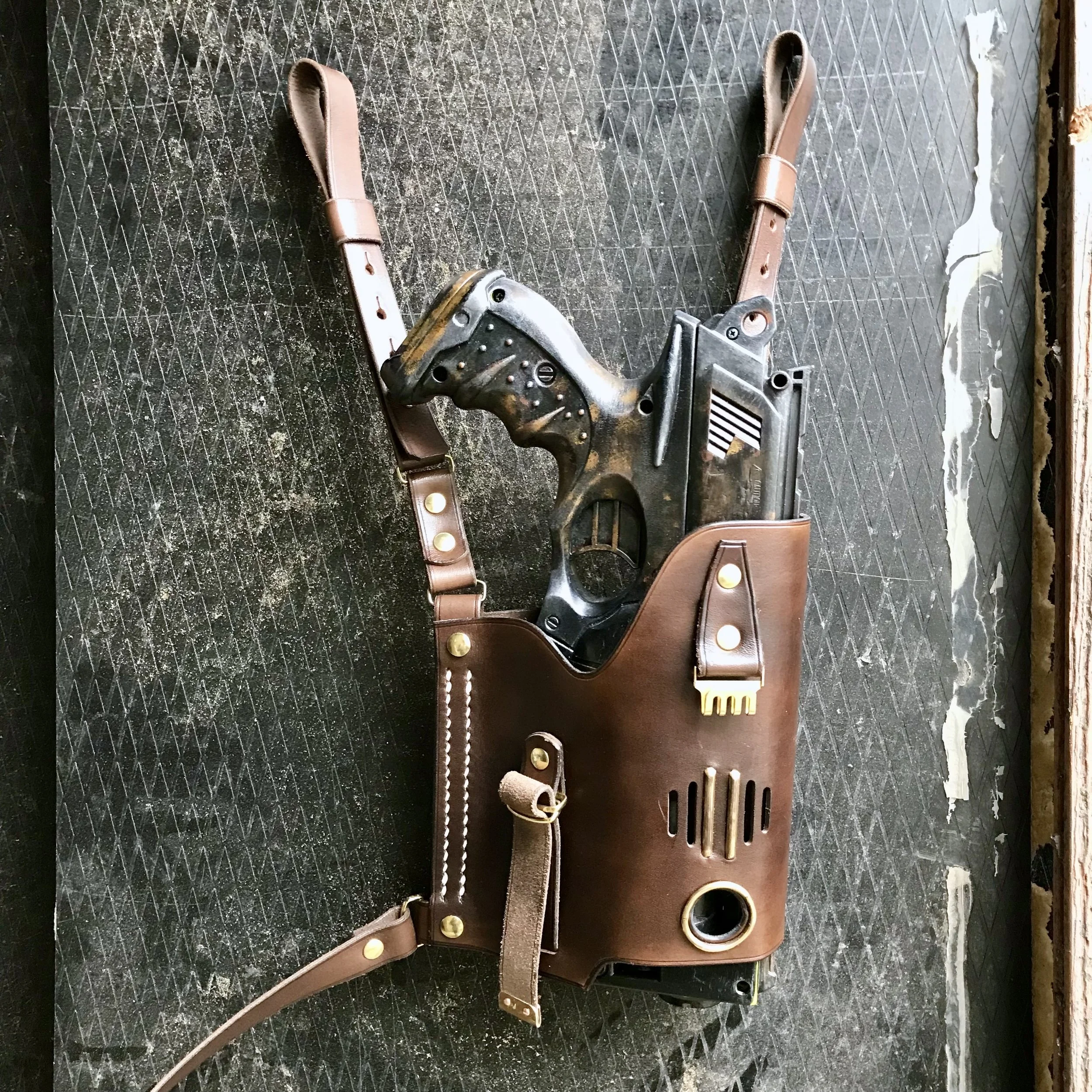 Tiefziehholster f. Nerf Gun f. Steampunk-LARP