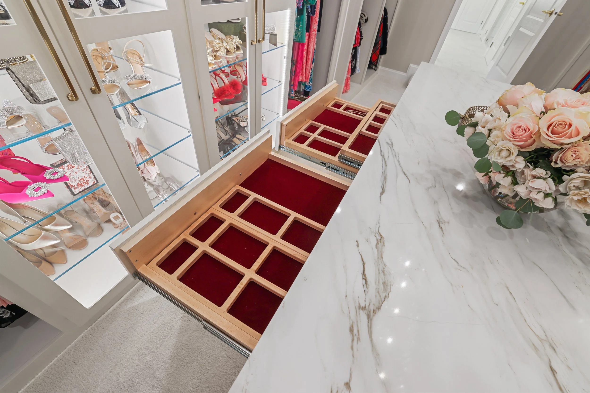 Jewelry Inserts Available in Shiloh Cabinets