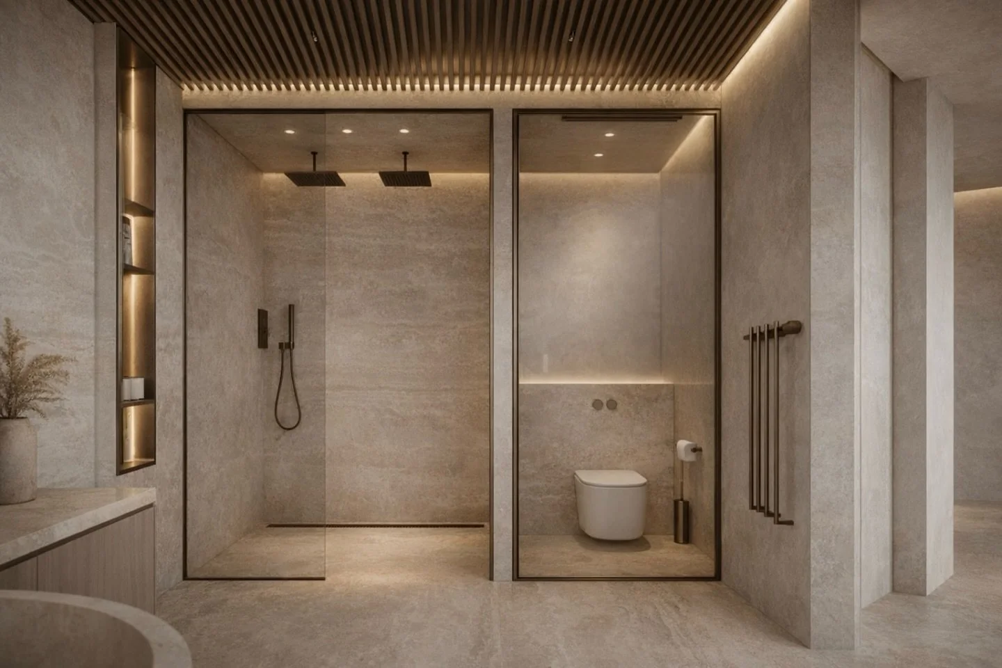 Bal Harbour Primary Suite in progress 🤎

#miamidesign
#luxuryinteriors
#residentialdesign
#bathroomarchitecture