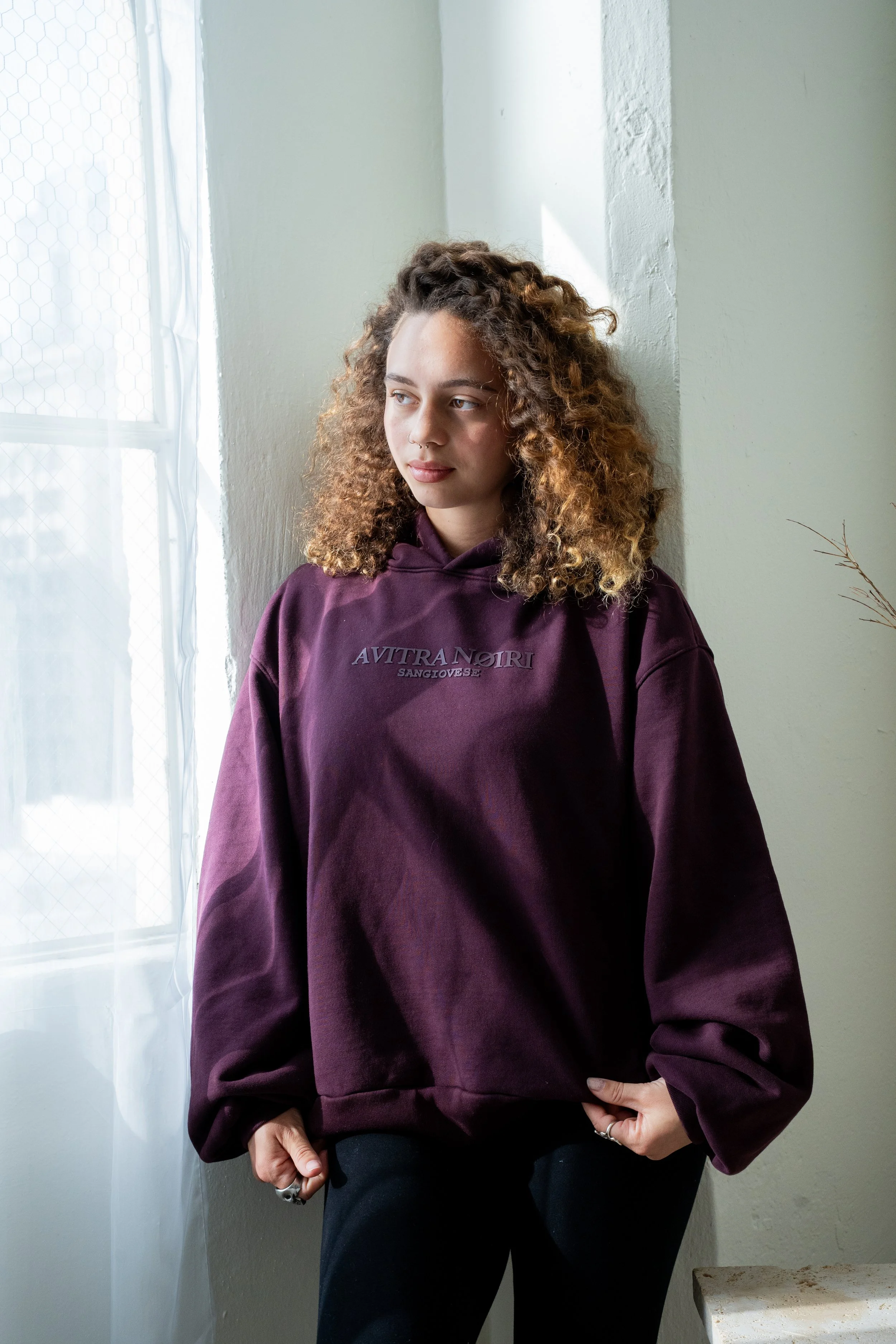 SINGLE VINTAGE HOODIE ~ SANGIOVESE