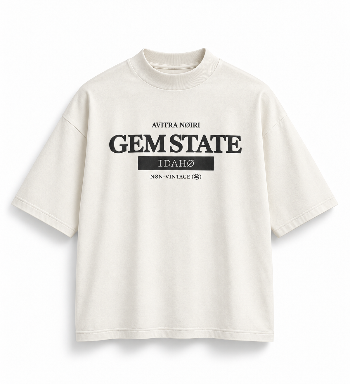 Cream GEM STATE Graphic Tee.png