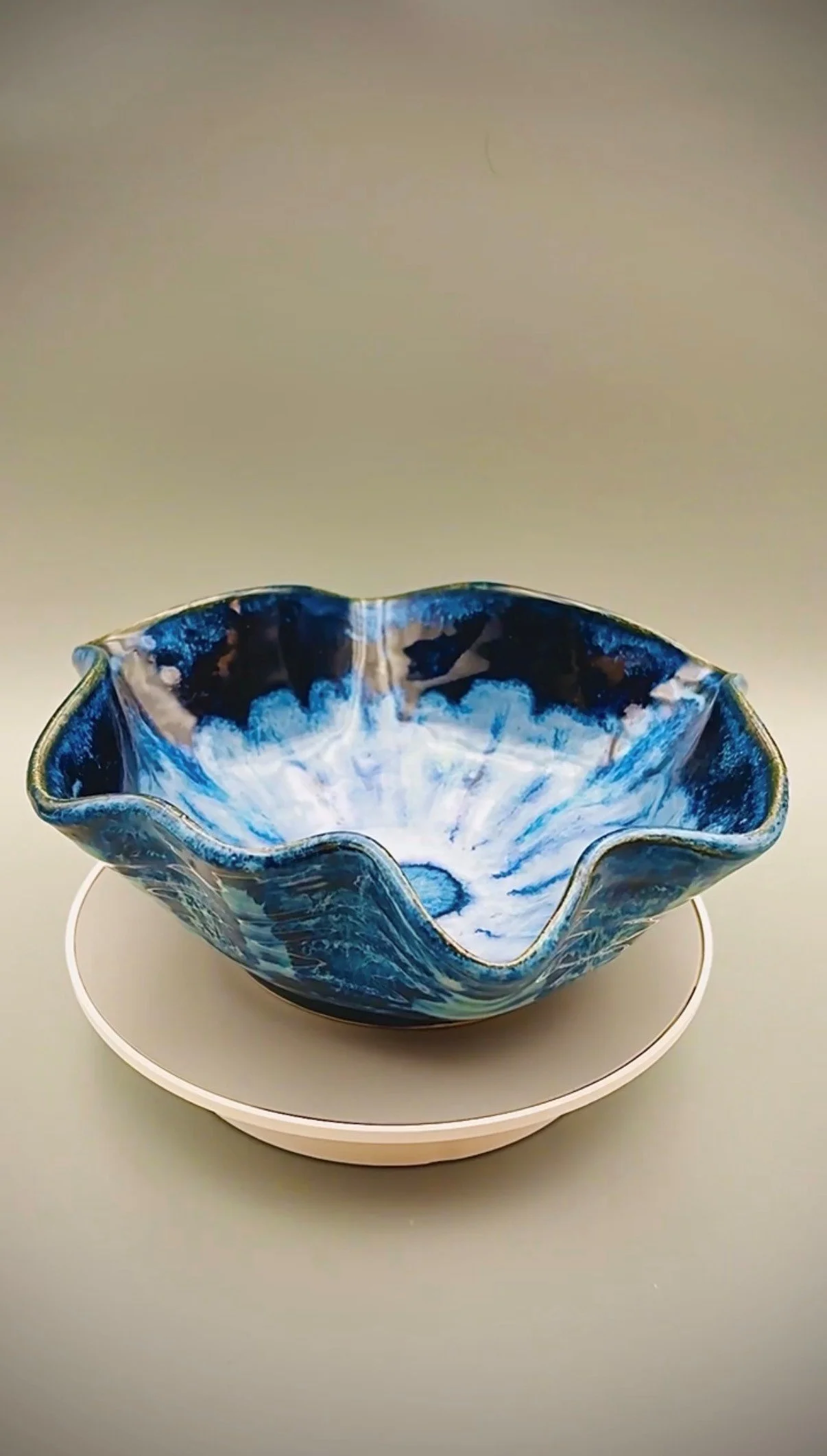 Radial Blue Bowl