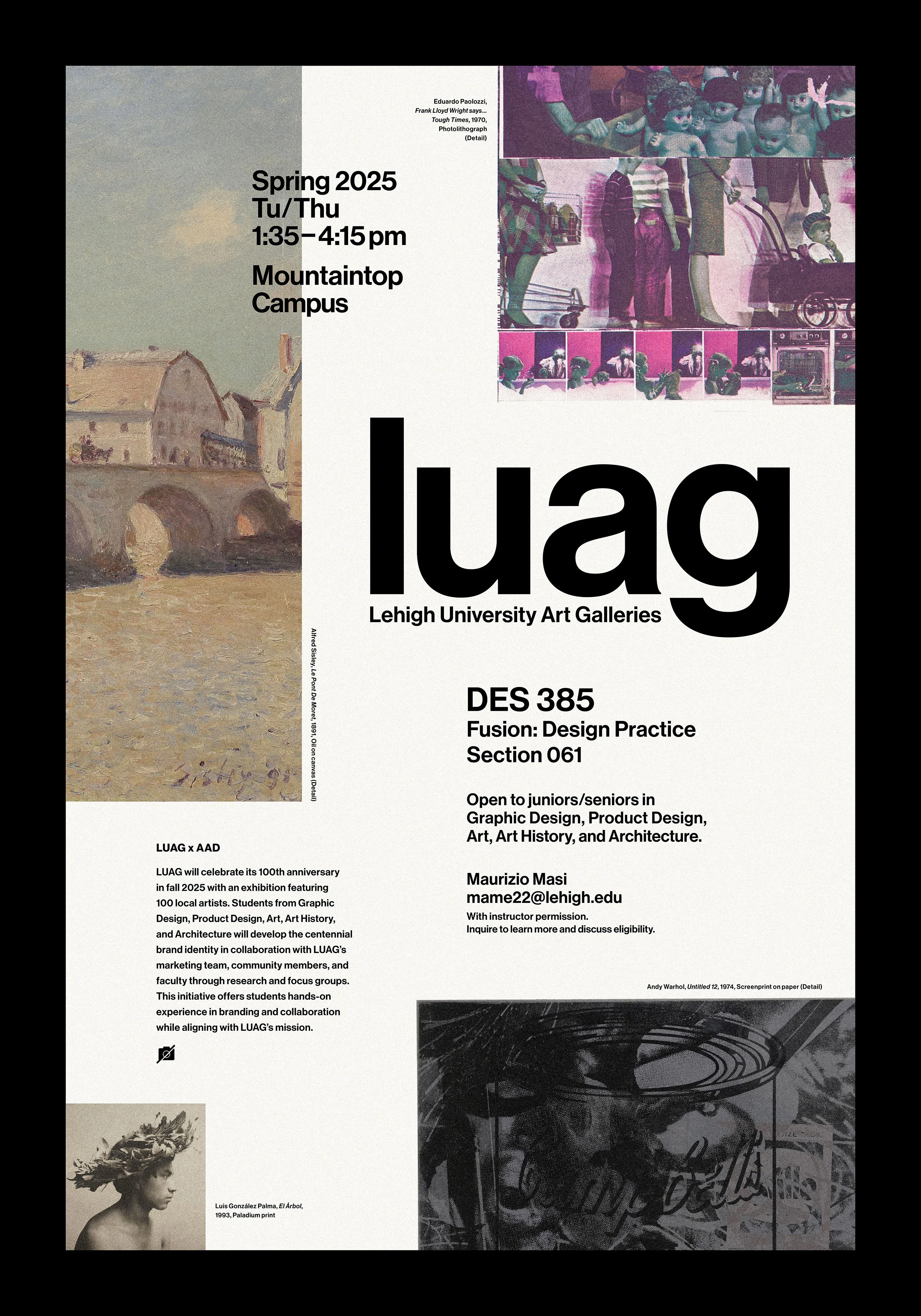 Lehigh University, course elective poster