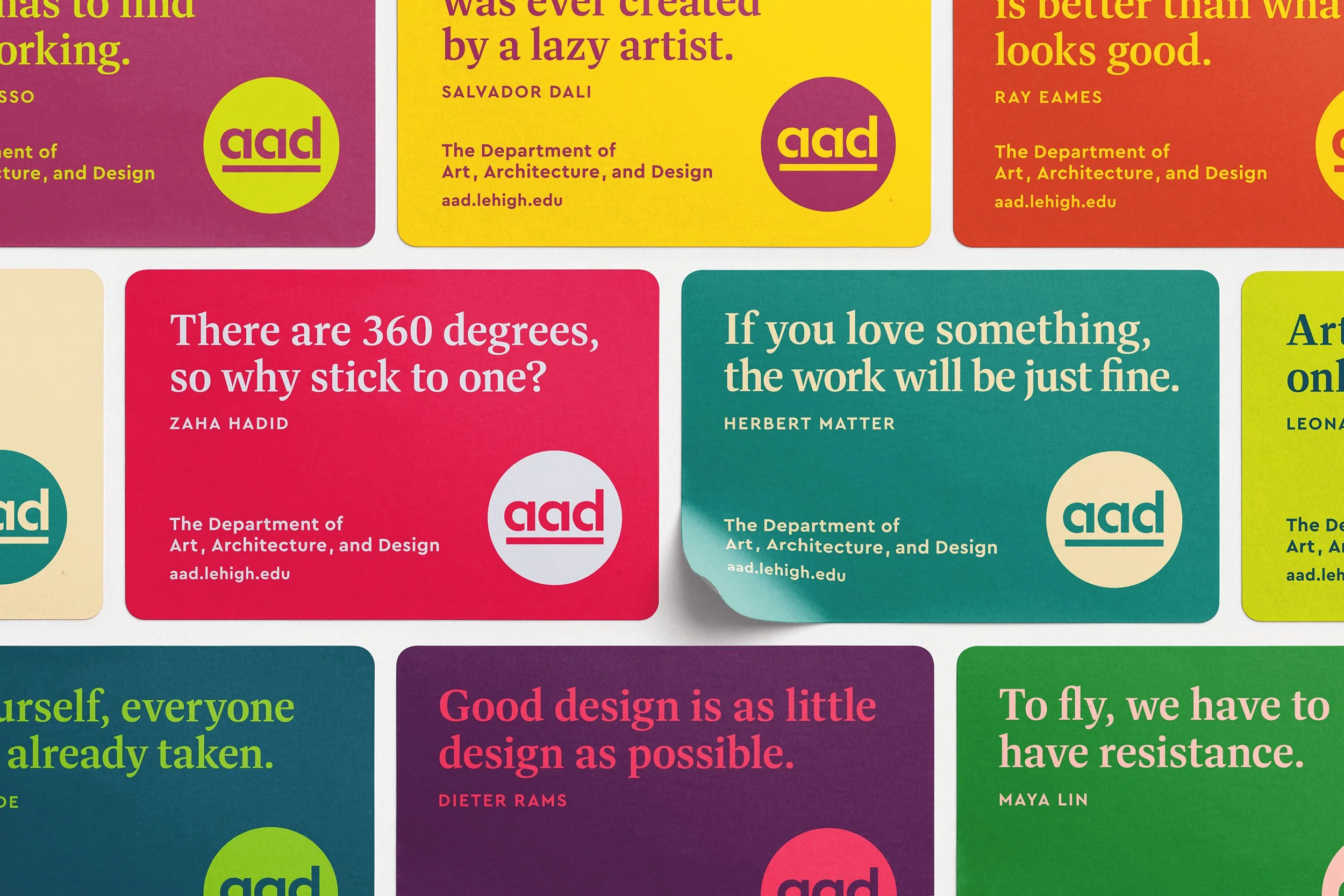 Lehigh University, Department of Art, Design, and Architecture, promotional stickers
