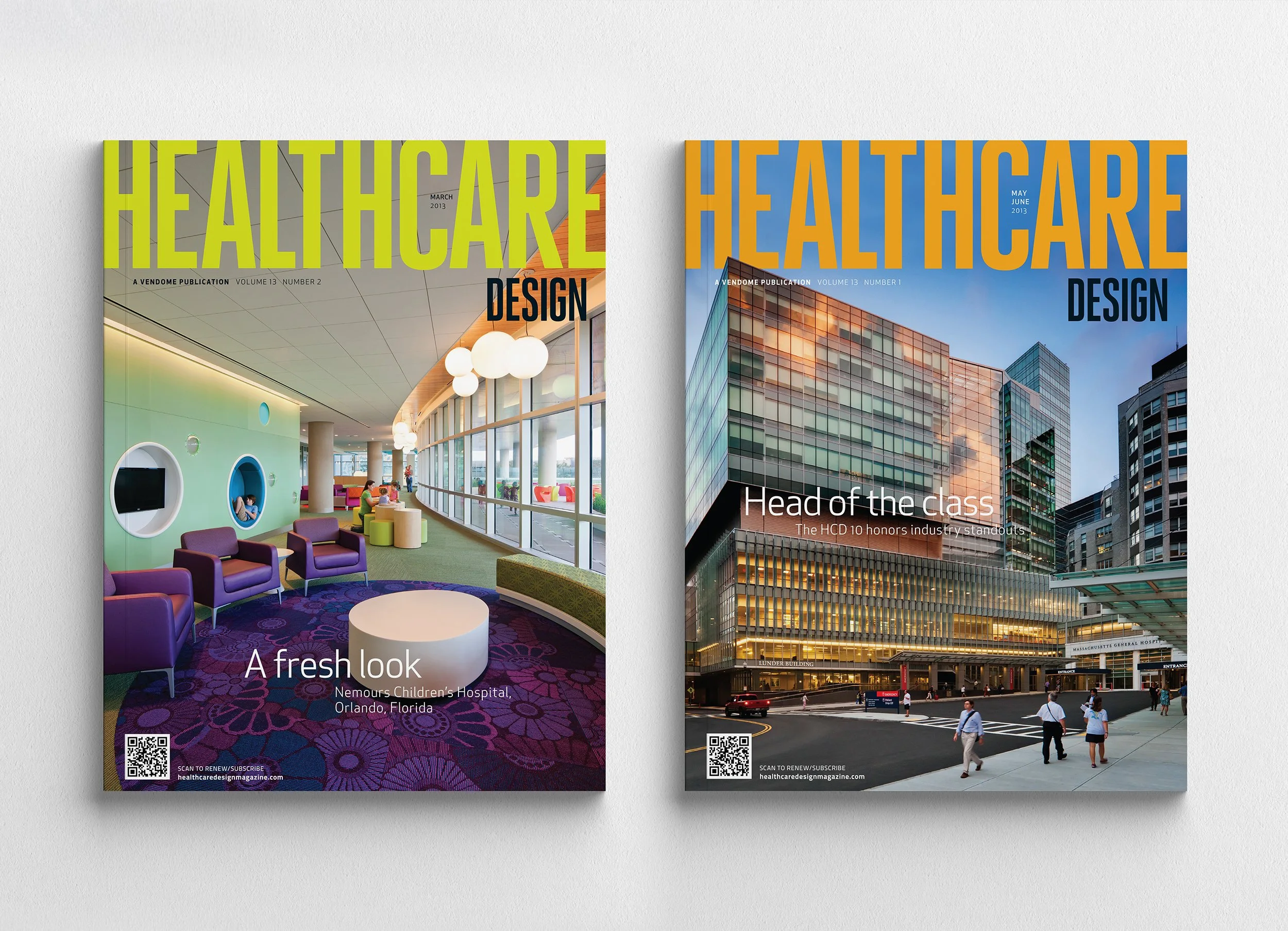 Healthcare Design, masthead redesign, Vendome Publications