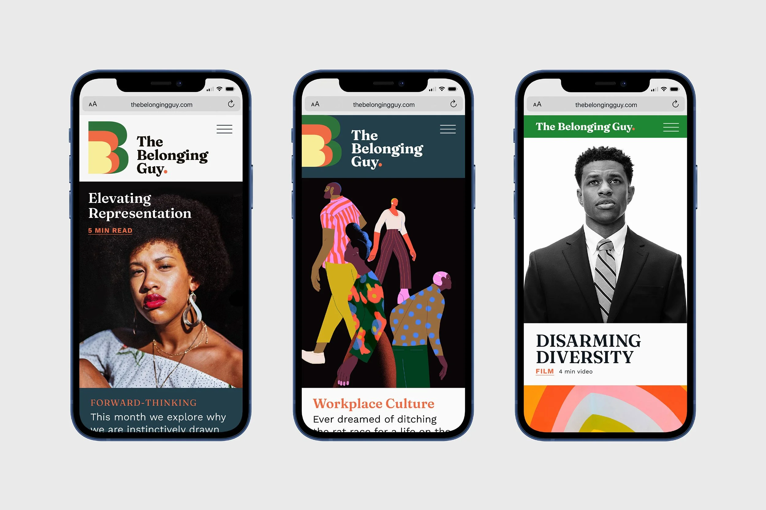 The Belonging Guy, leadership program advancing workplace inclusion, mobile view