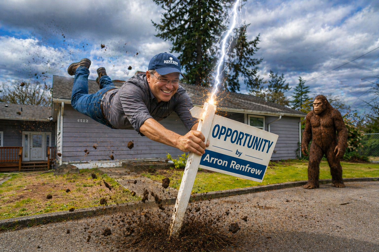 Renfrew Report… I drive the sign into the ground and Real Estate with “Flex” takes off!