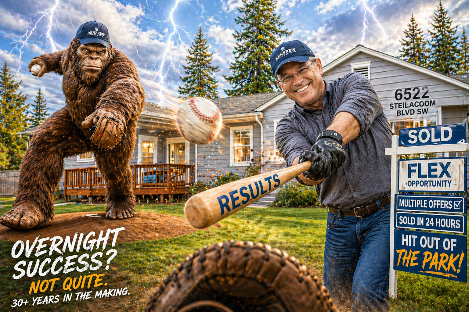Renfrew Report… SOLD! The “Over Night Success” of 6522 Steilacoom Sale!
