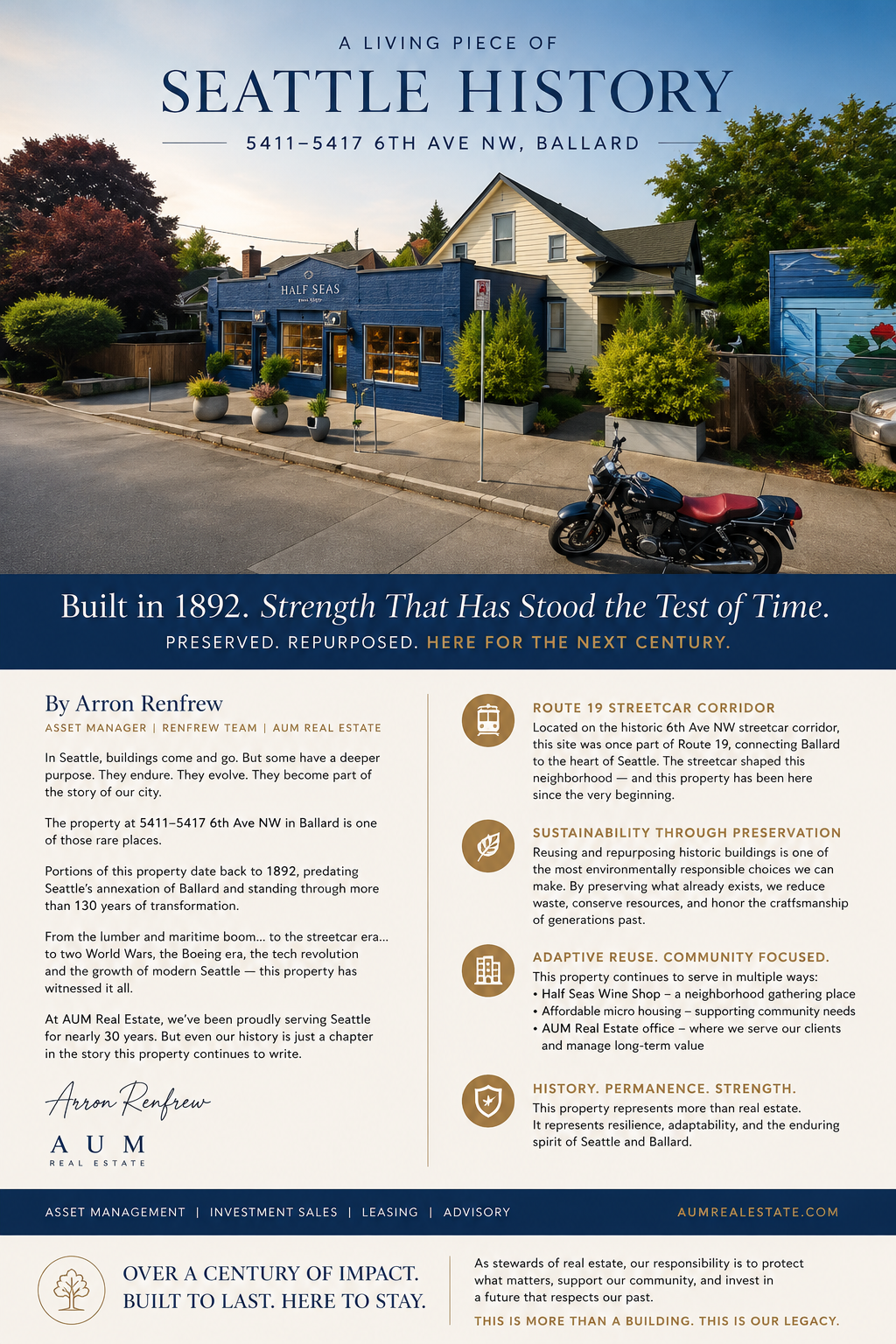 Renfrew Report… Repurpose, Reuse, Global and Local impact and History at AUM.