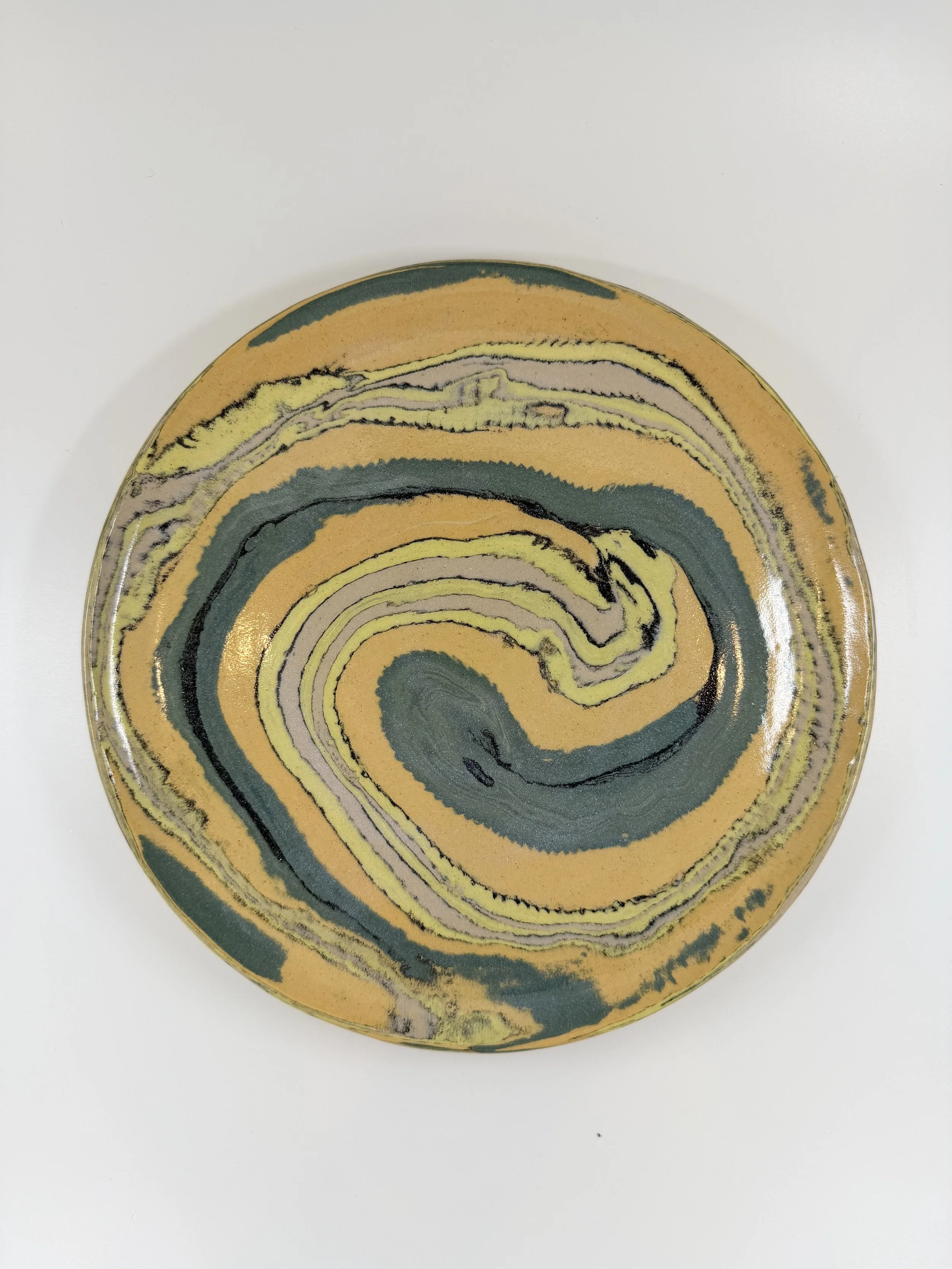 Contour Field Nerikomi Dinner Plate