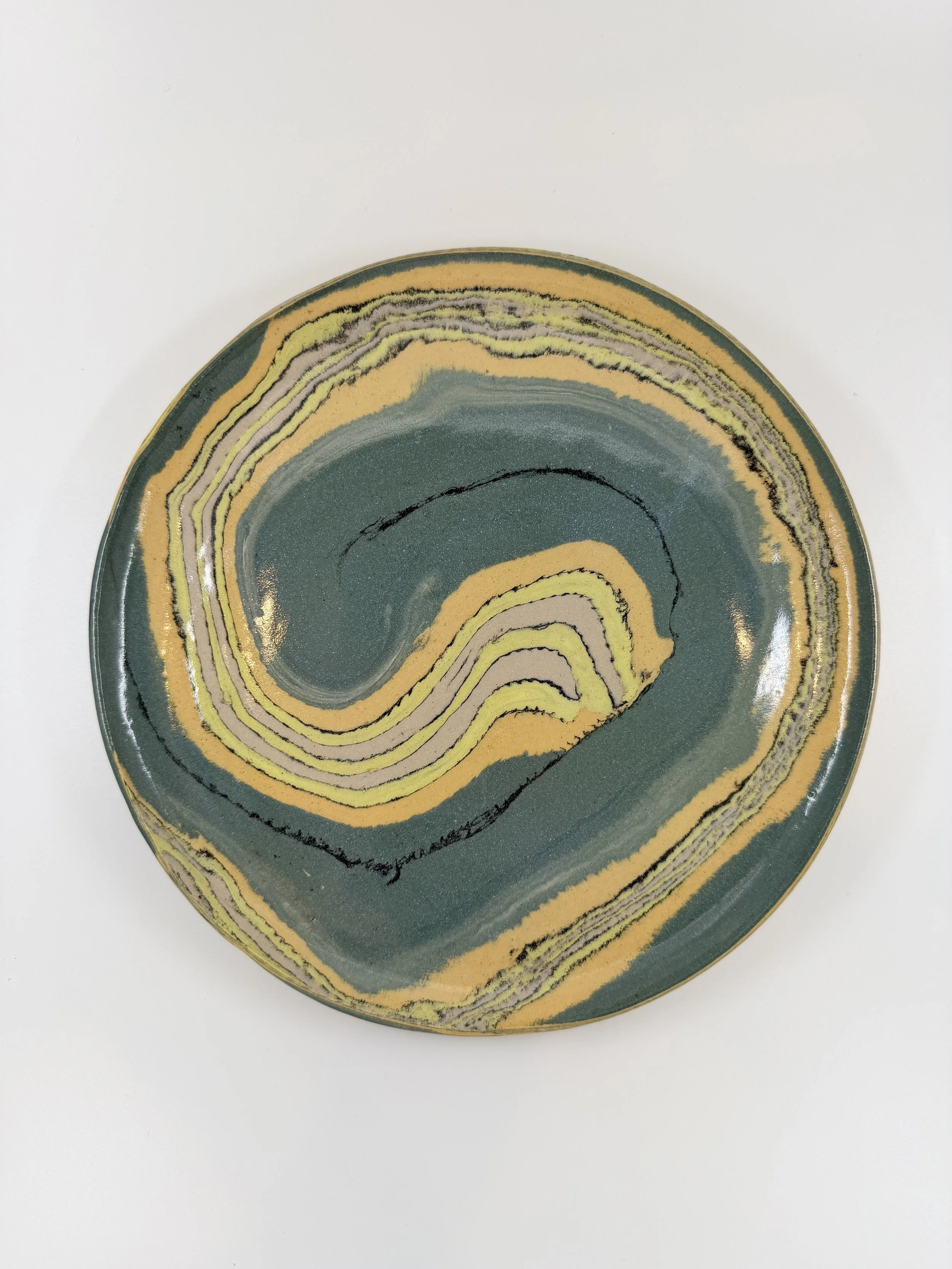 Contour Field Nerikomi Dinner Plate