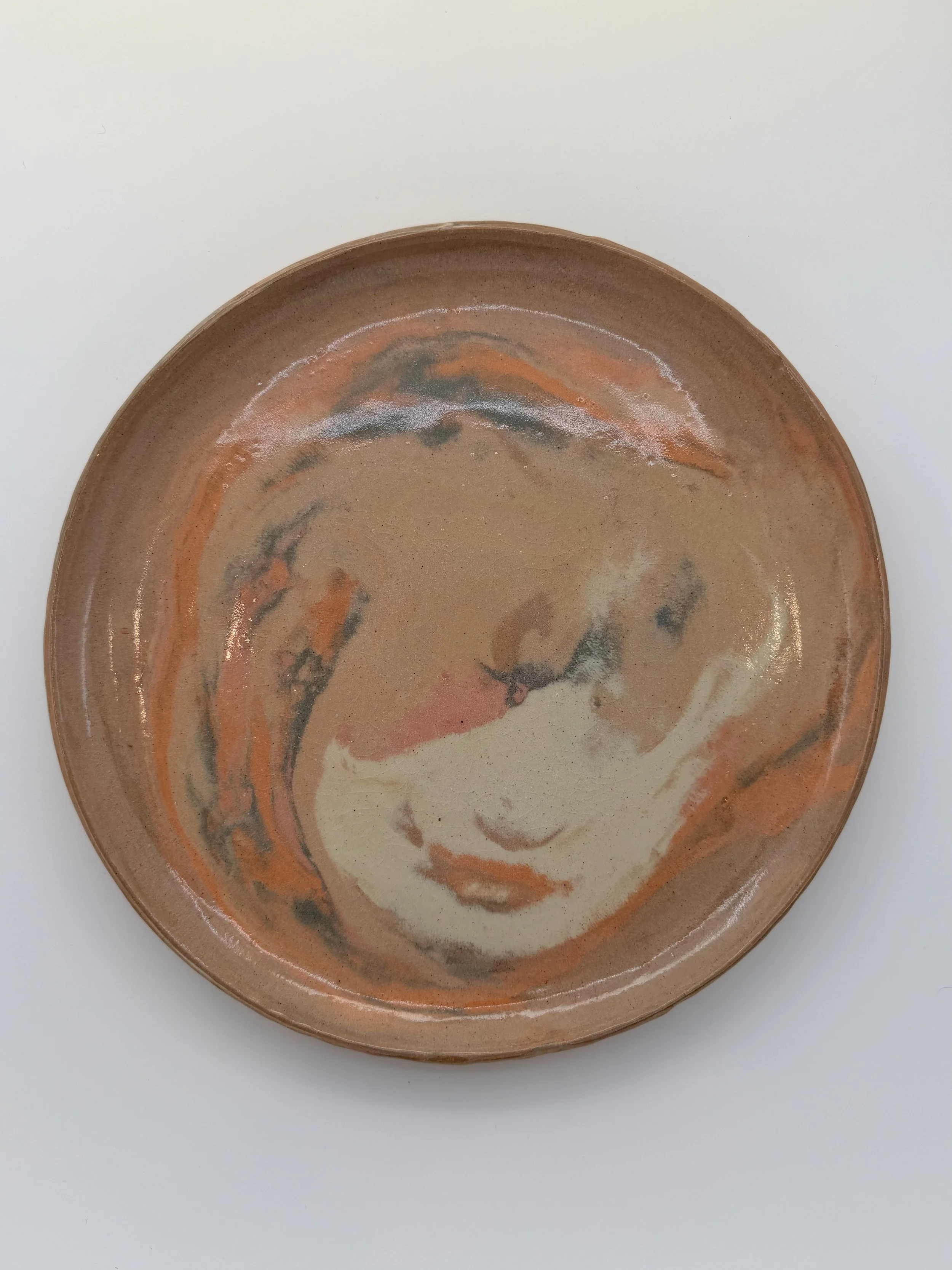 Soft Bloom Neriage Dinner Plate