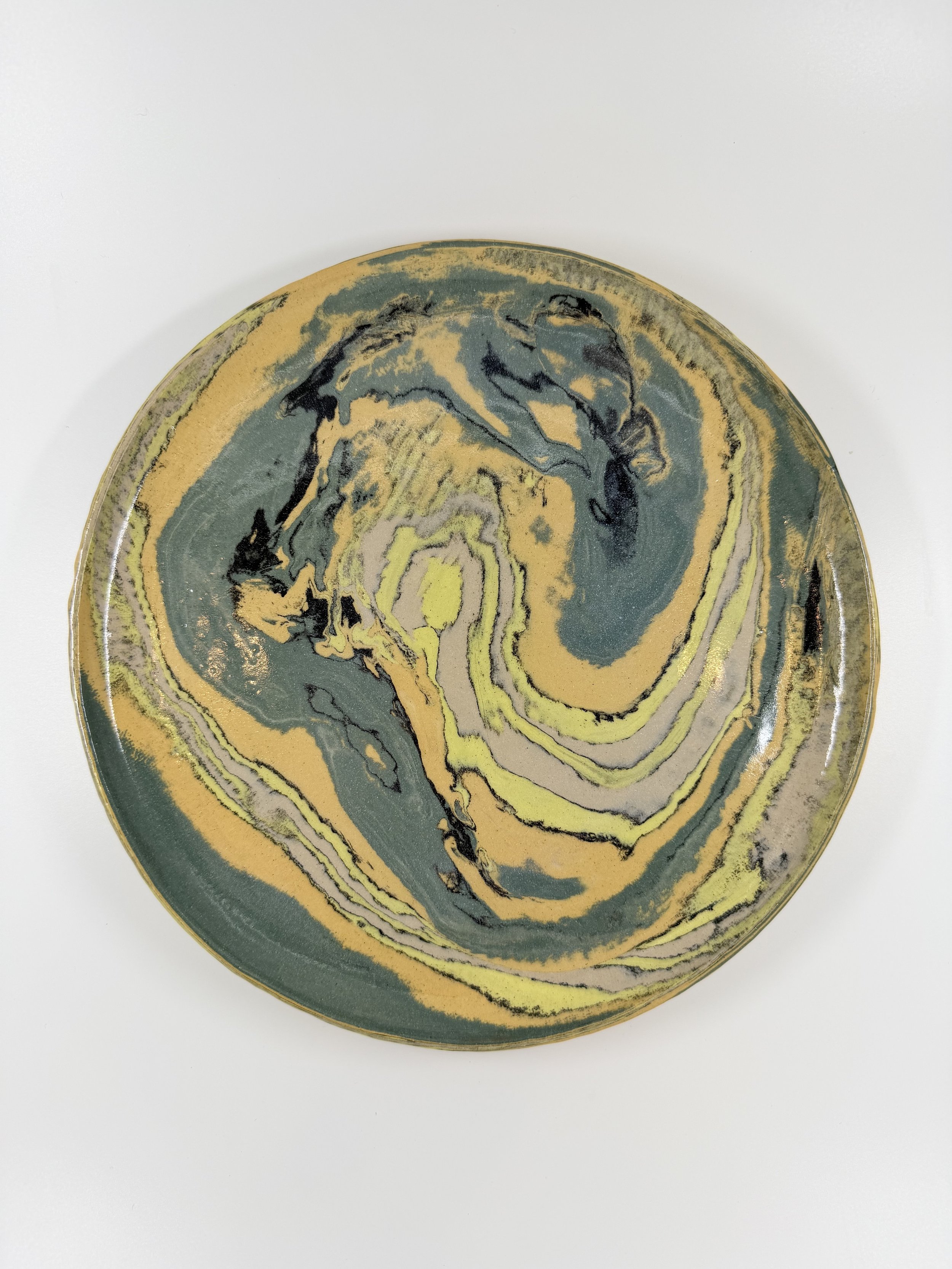 Contour Field Nerikomi Dinner Plate