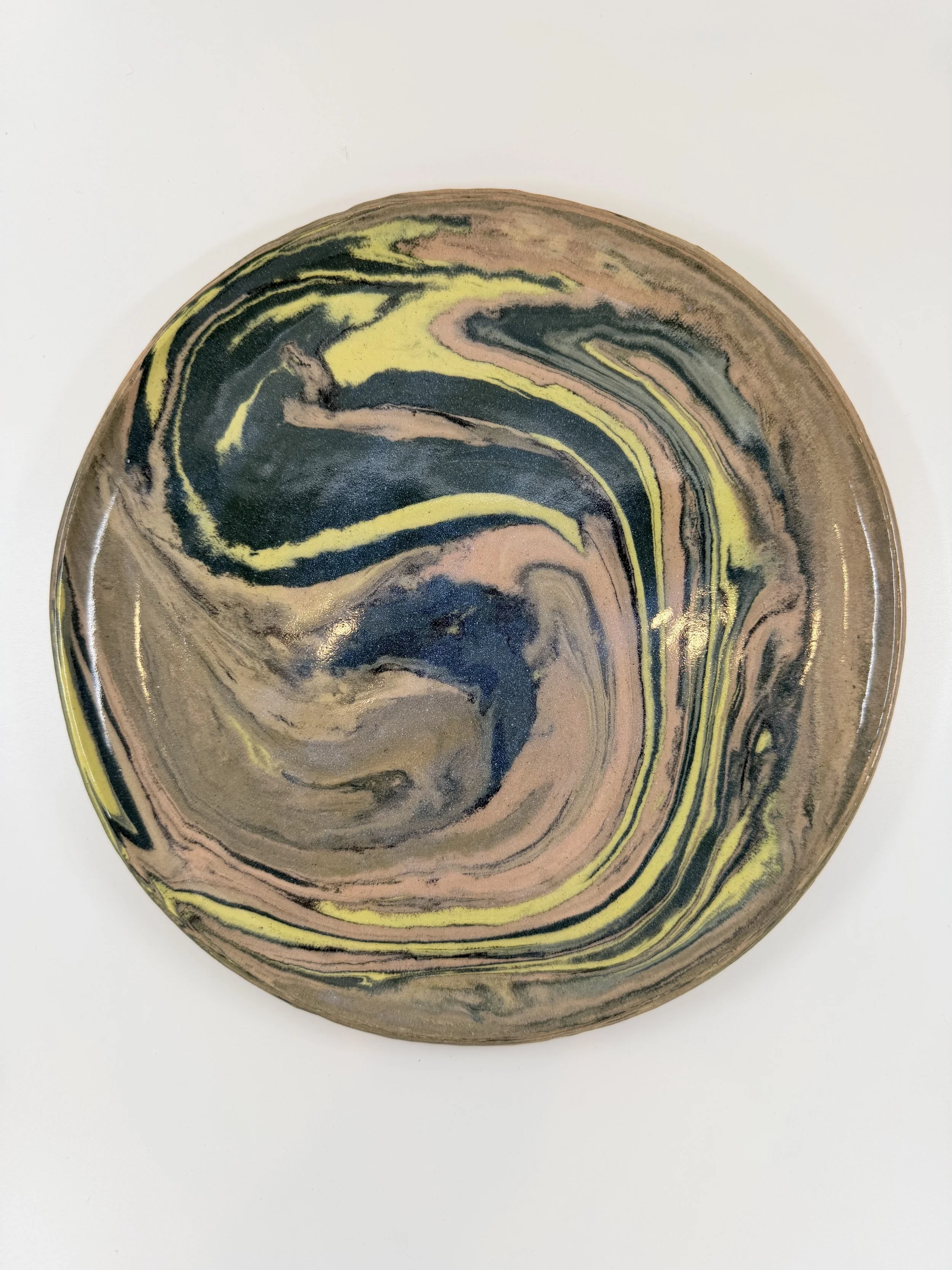 Soft Current Nerikomi Dinner Plate