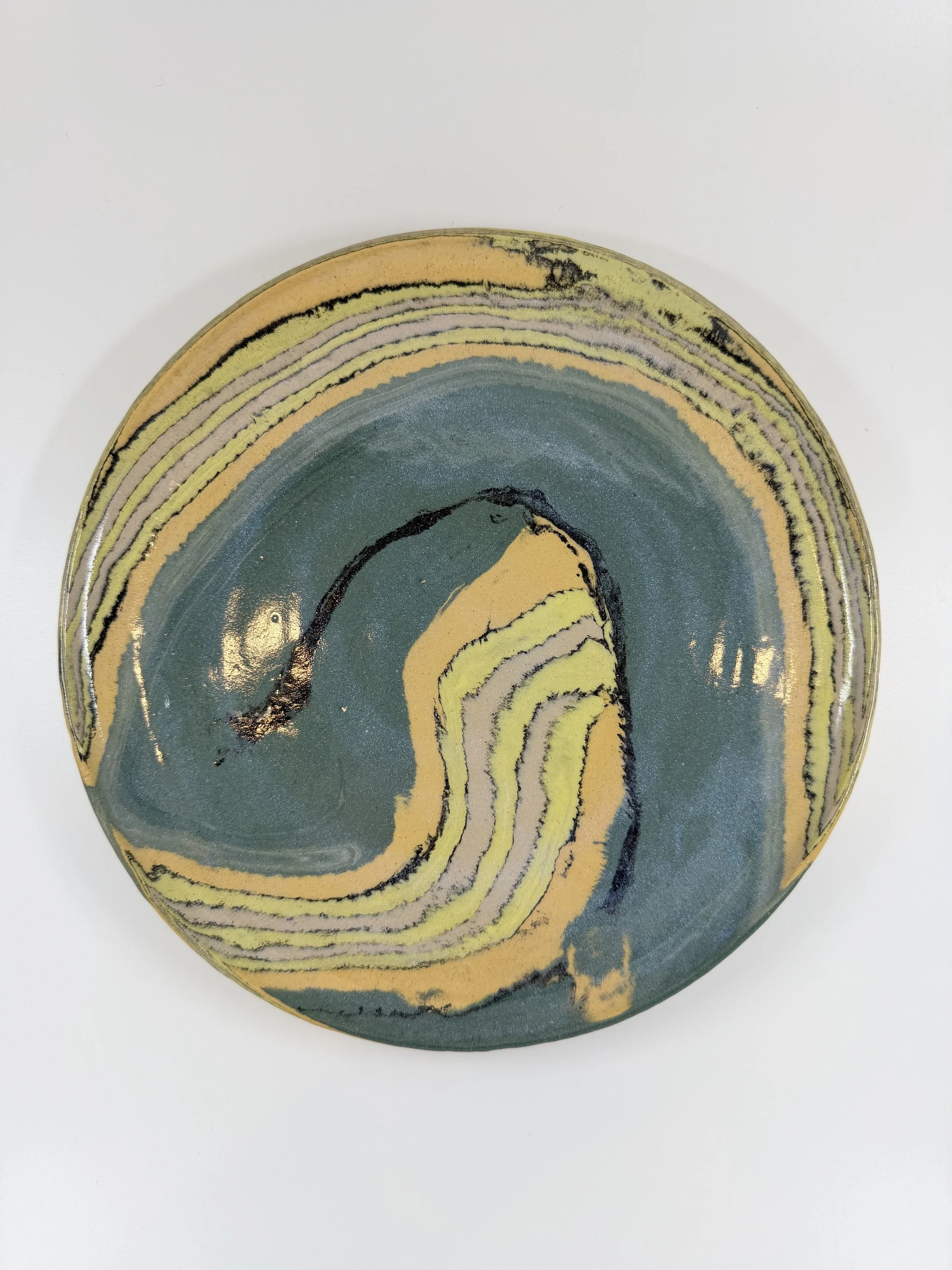 Contour Field Nerikomi Dinner Plate