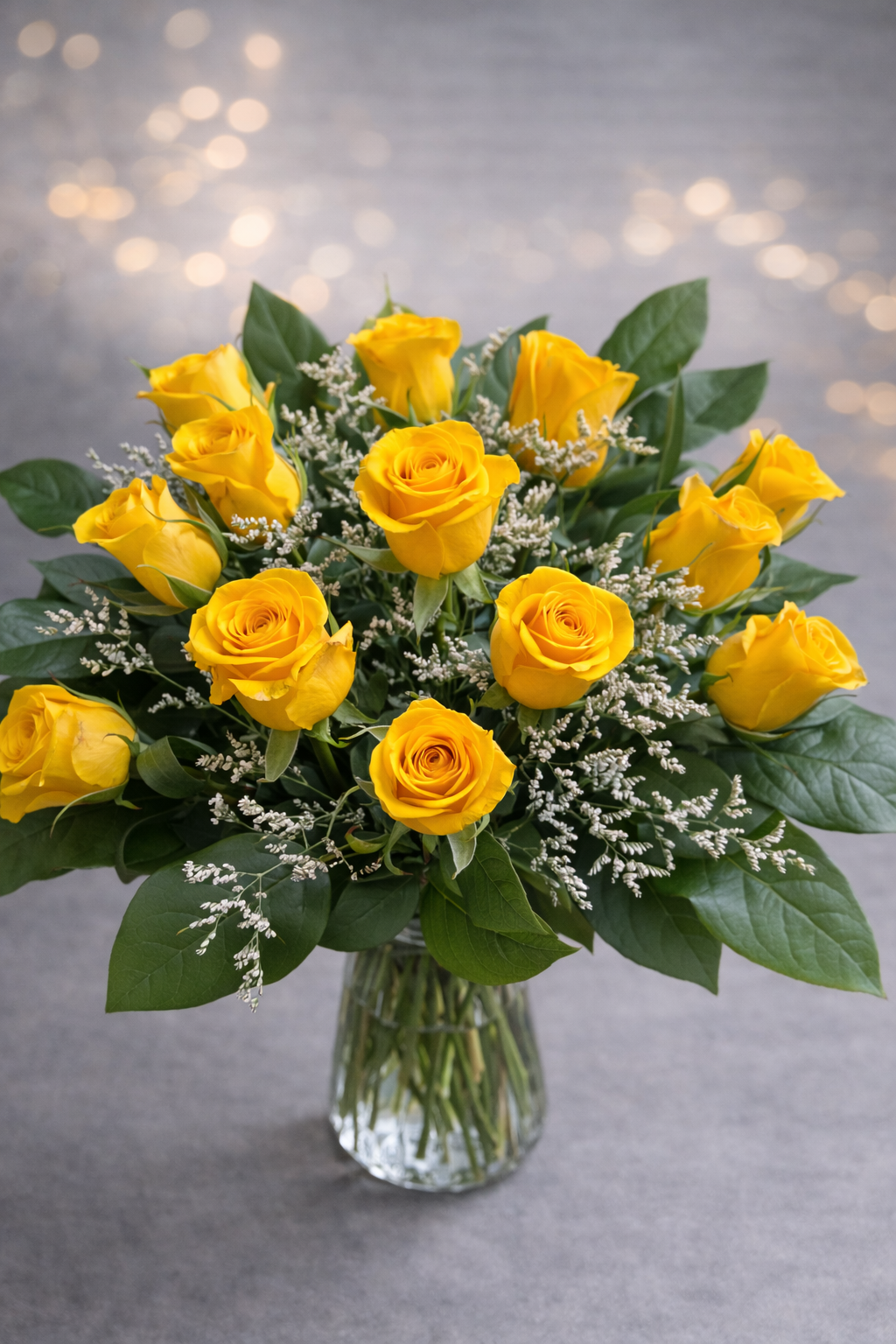 Sunlit Promise- 12 Roses