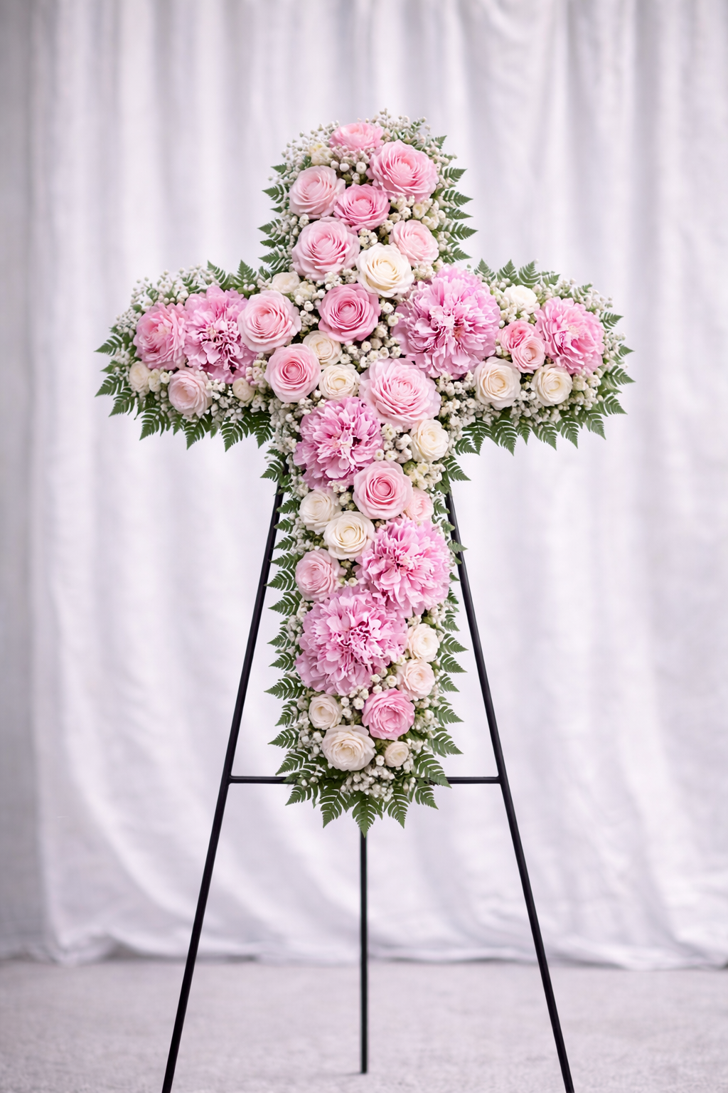 30 Inch Cross Display- Pink & White