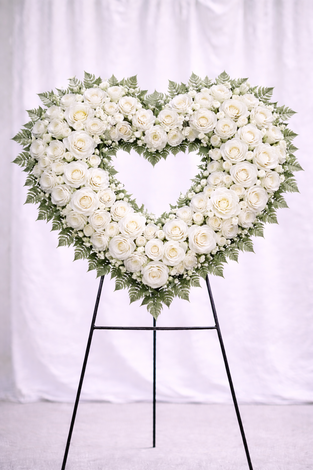 18 Inch Heart Display- White