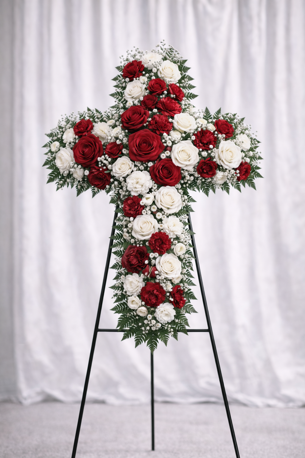 30 Inch Cross Display- Red & White