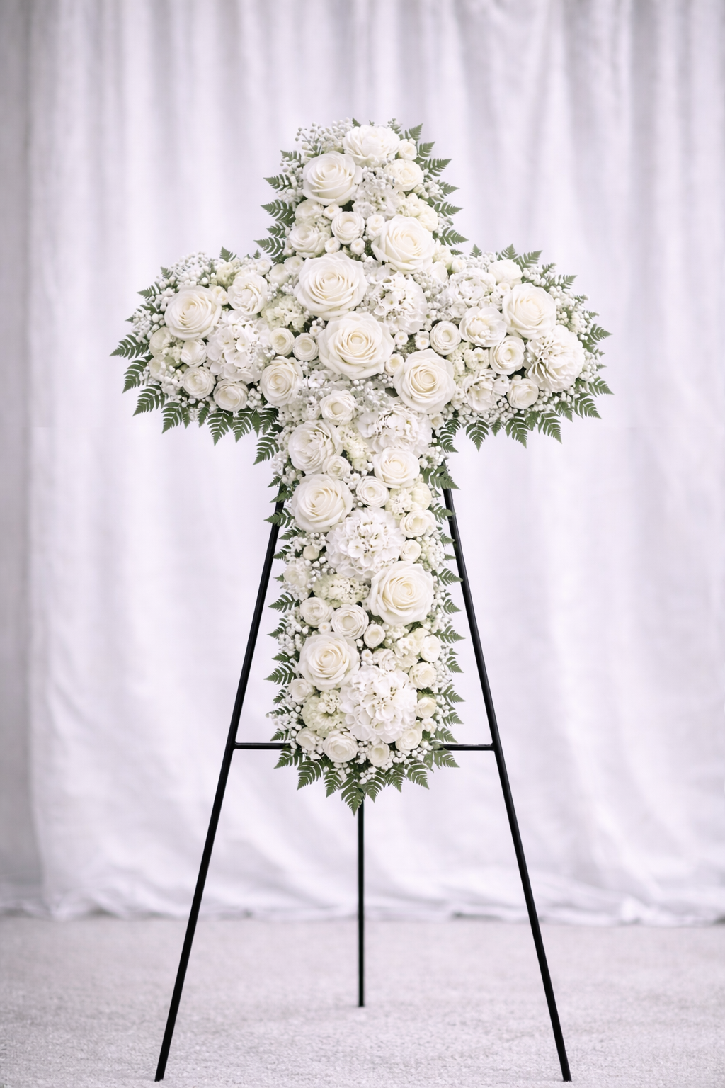 30 Inch Cross Display- White