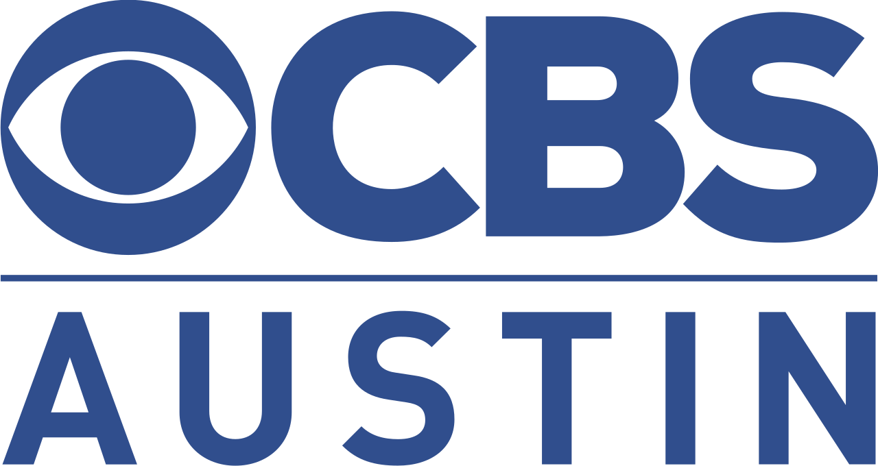 The CBS Austin logo in navy blue, with the CBS eye symbol on the left, "CBS" in large letters in the middle, and "AUSTIN" in all caps below, separated by a thin horizontal line.