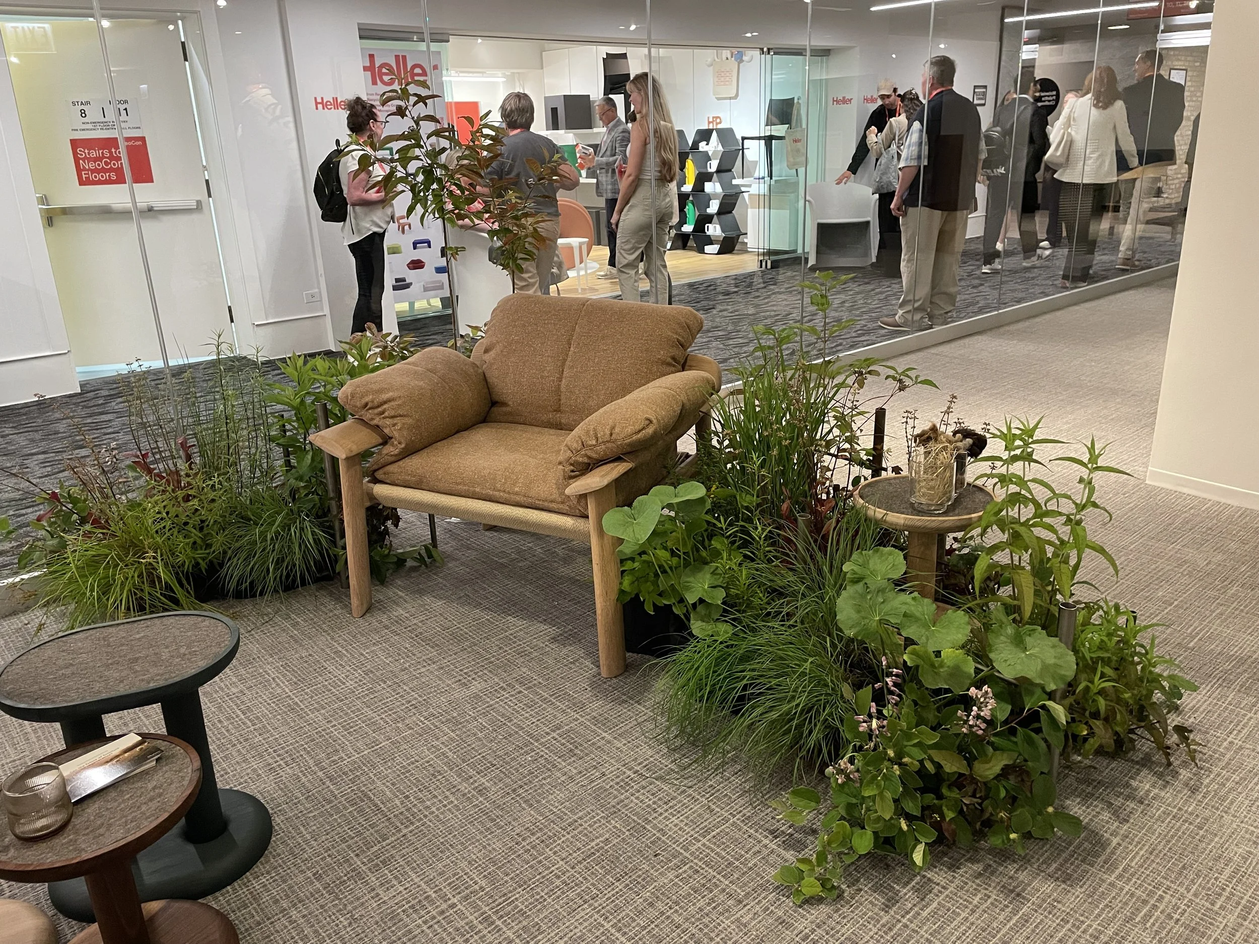 Showroom installation at Metropolis Magazine Sustainability Lab for Common Object Studio at NeoCon 2025. Chicago IL.