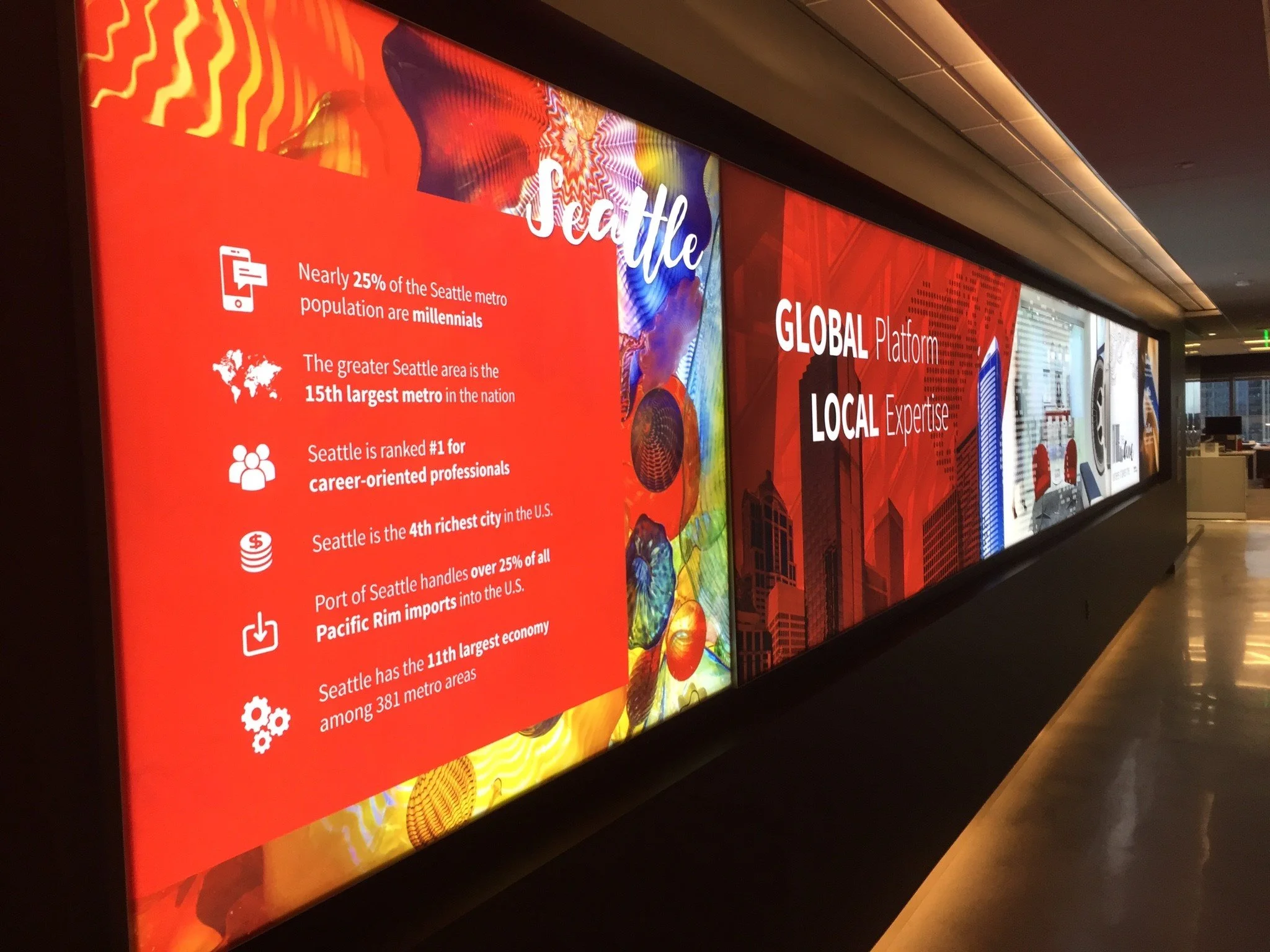 Illuminated panel signage by D10 Signs + Graphics