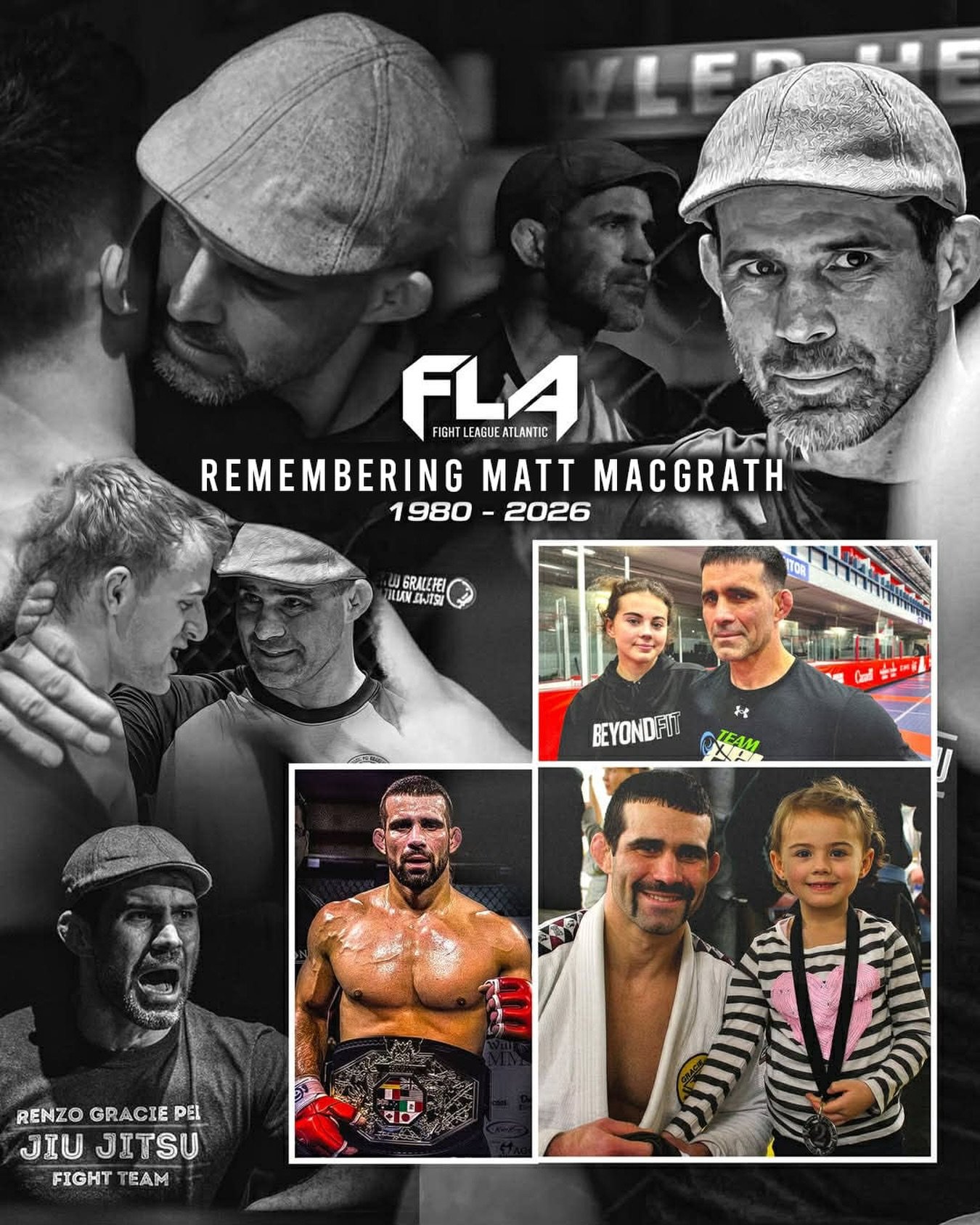 Matt MacGrath-The Belt Collector 

A dear friend, a great coach, a humble &amp; skilled athlete, an amazing leader, a caring father &amp; loyal husband.  You are everything a man should be.  You helped mold many into what we are today on the East Coa