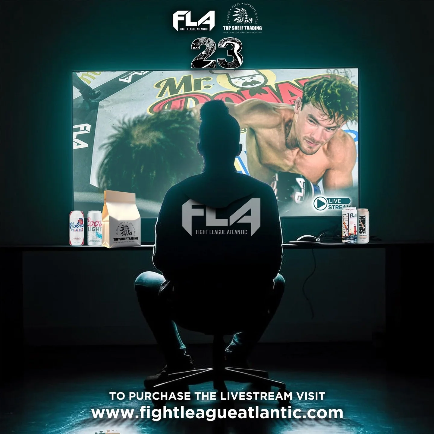 PRE ORDER PAY PER VIEW
FIGHT LEAGUE ATLANTIC 23 
Available NOW 👇👀
FIGHTLEAGUEATLANTIC.com 
#canadianmma #fla23 #topshelf #payperview