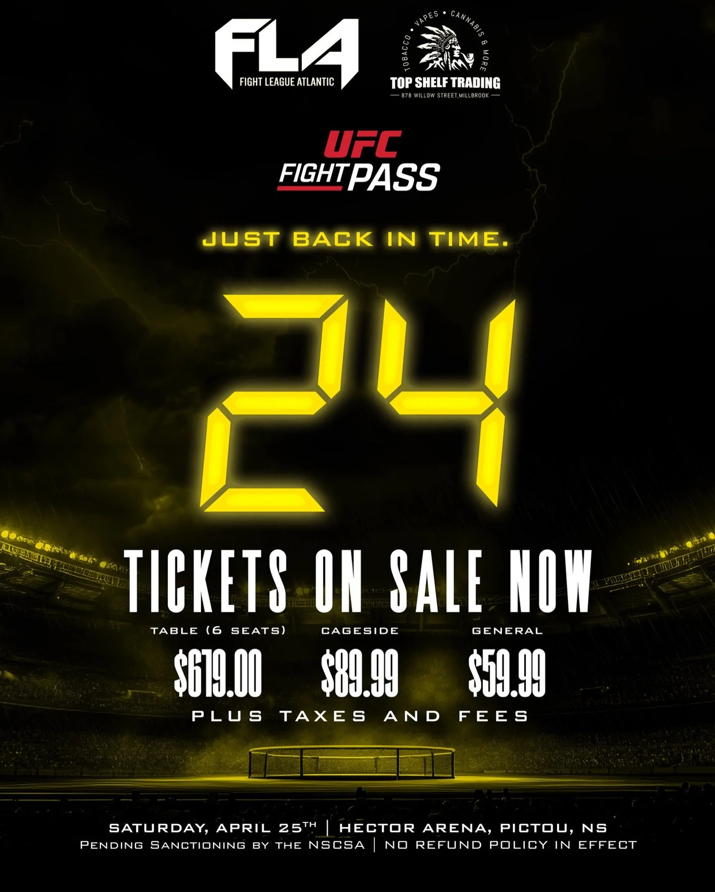 TICKETS ON SALE NOW 🫵
FIGHTLEAGUEATLANTIC.com 
#topshelf #fla #fla24 #ufcfightpass #event