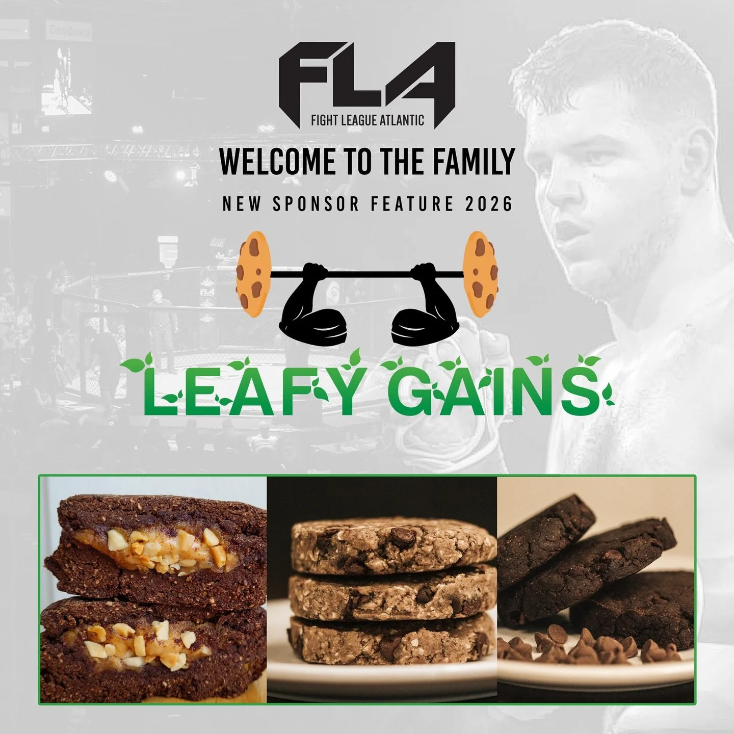 WELCOME TO THE FAMILY!
Help us welcome our newest partner by showing some love to Leafy Gains! 🍪💪 @leafygainsproteincookies 
Leafy Gains is serving up delicious, high-protein cookies that fuel performance without sacrificing flavor. Made with quali