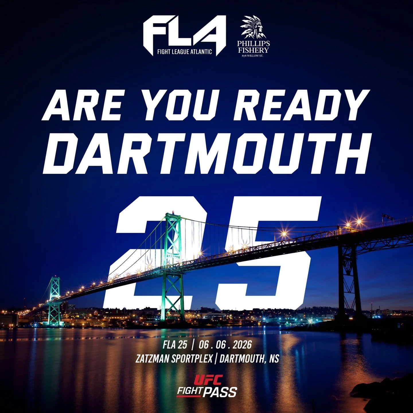 SEE YOU SOON DARTMOUTH 
ON SALE THIS WEEKEND AT FLA 24 INTERMISSION
Grab them QUICK for FLA 25 on June 6th LIVE from @zsportsplex in @downtowndartmouth 
FIGHTLEAGUEATLANTIC.com #ufcfightpass #fla25