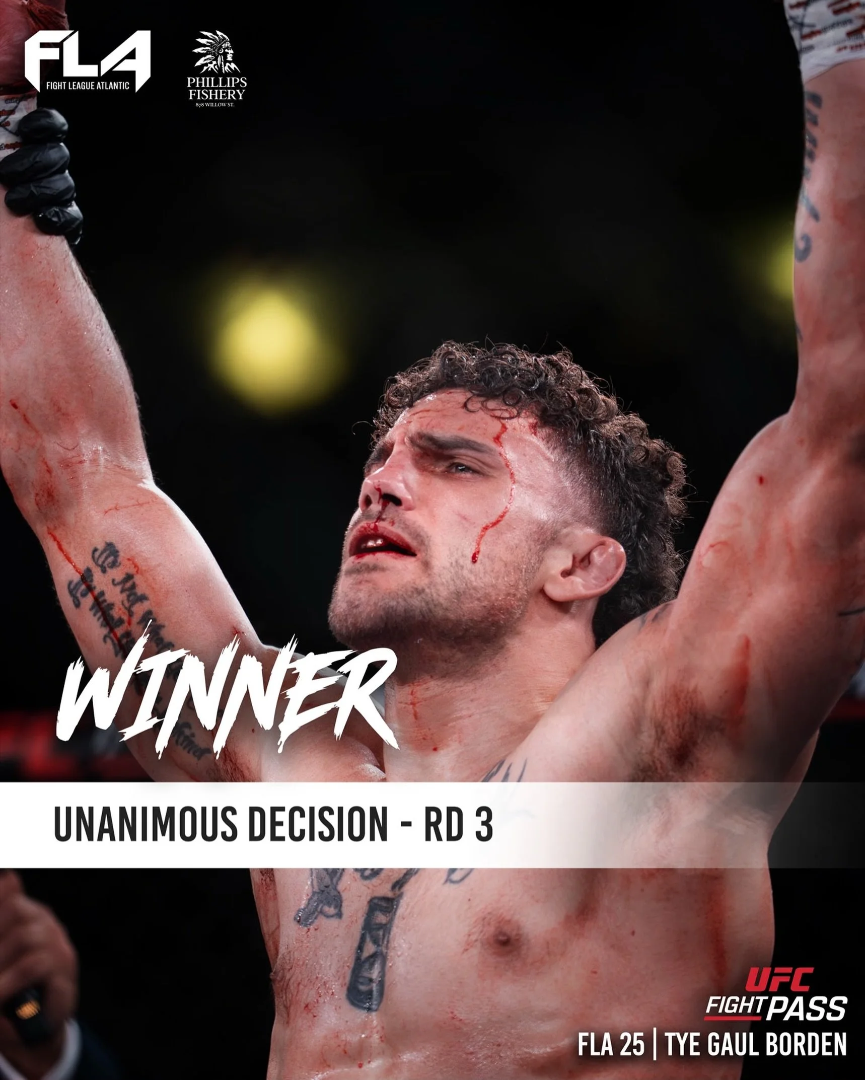 Winner via Decision #tko 
▪️Tye Borden - Tower 1 Combat Sports 
#decision #fla #zatzmansportsplex #ufcfightpass
