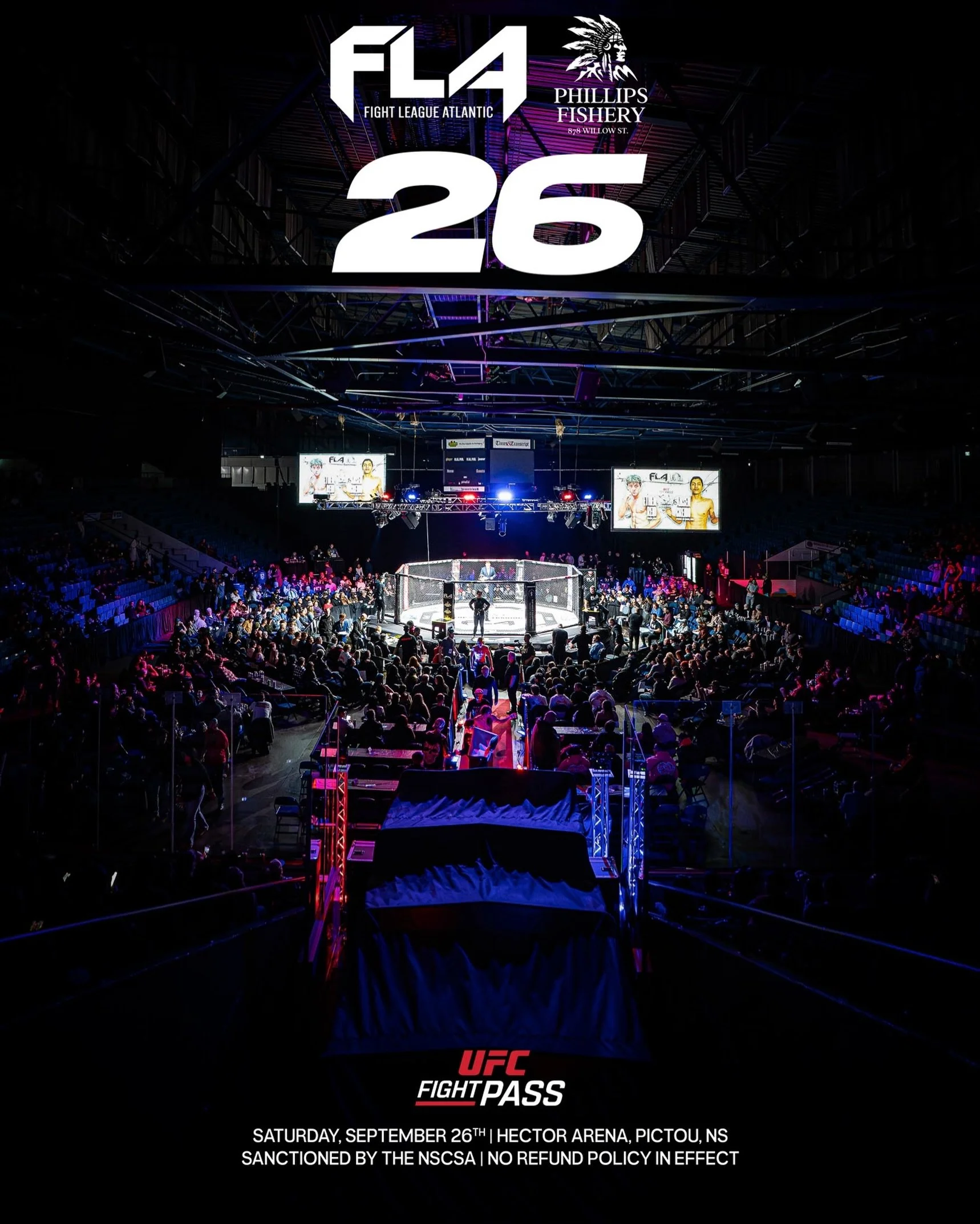 #26 on the 26th 
September 2026 SEE YOU THERE 
Tickets on SALE - July 6th 
FIGHTLEAGUEATLANTIC.com