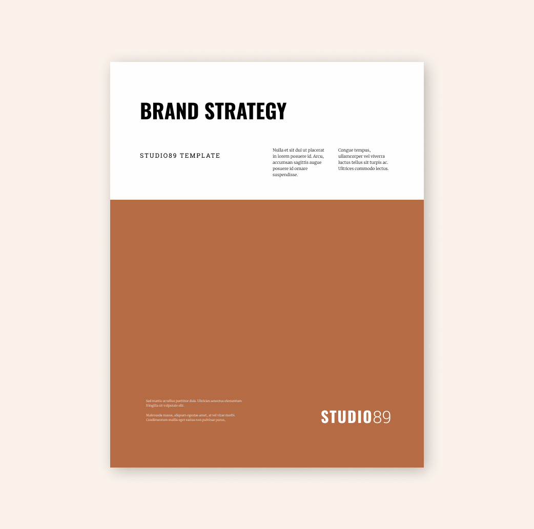 Brand Strategy Template