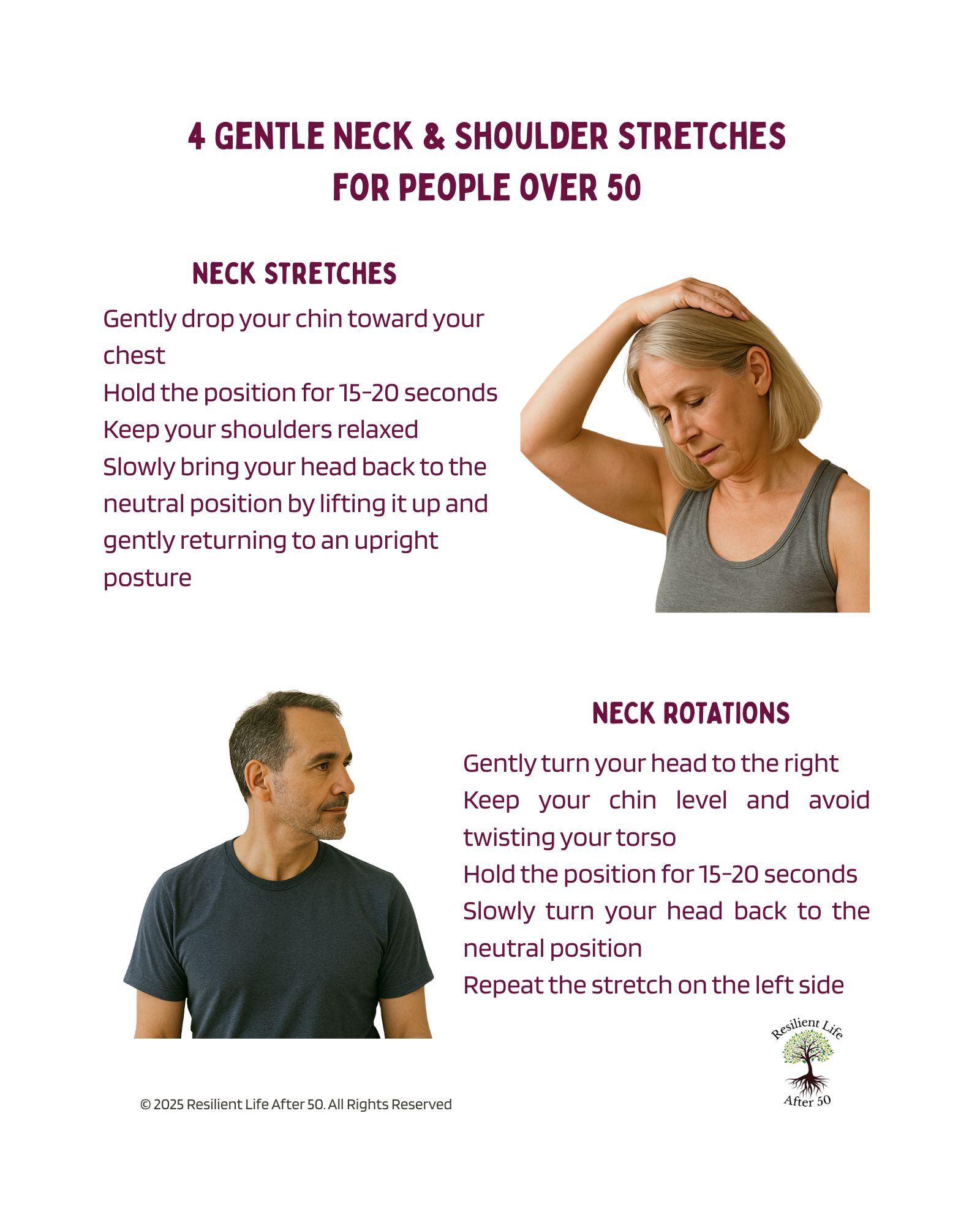 4 Gentle Stretches for Neck and Shoulders