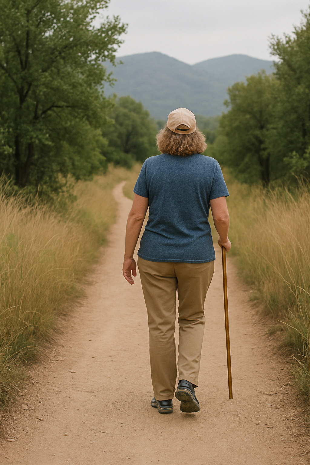 Person walking along a dirt path, symbolizing the journey of  life after 50 and resilience