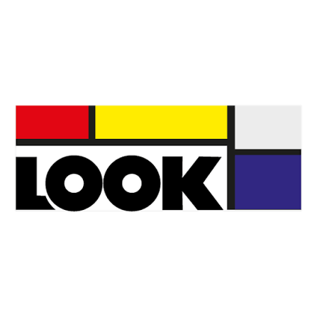 Colorful logo with the word 'LOOK' in bold black letters, surrounded by red, yellow, black, blue, and white rectangular elements.