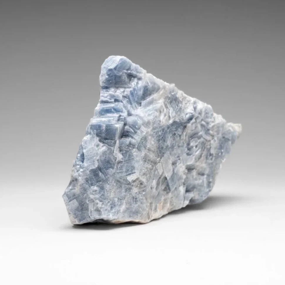 Blue Calcite Crystal Cluster From Mexico