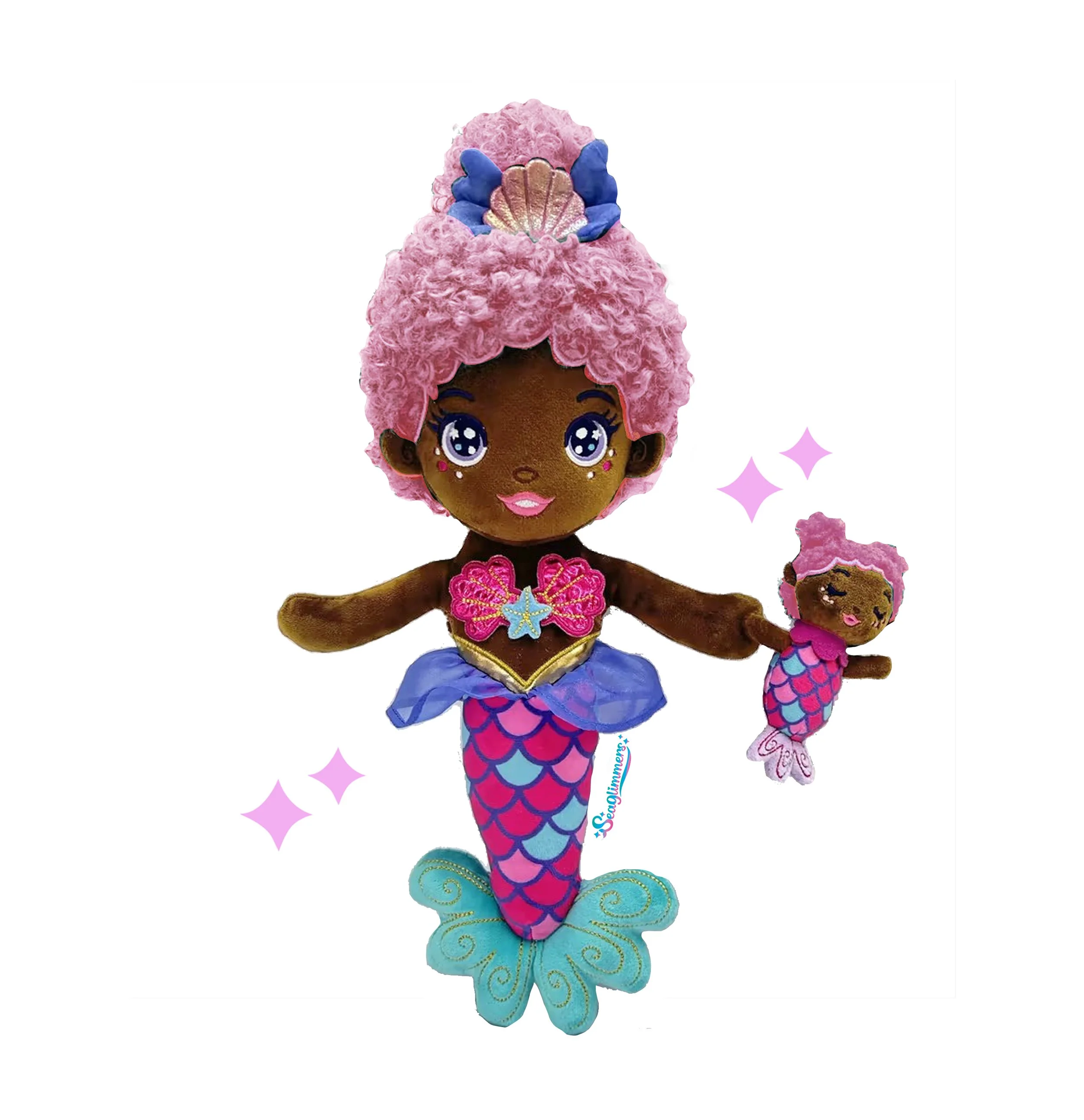 COMING FALL 2026 Mama Glimmer and Baby Breastfeeding Doll Set (Dark)